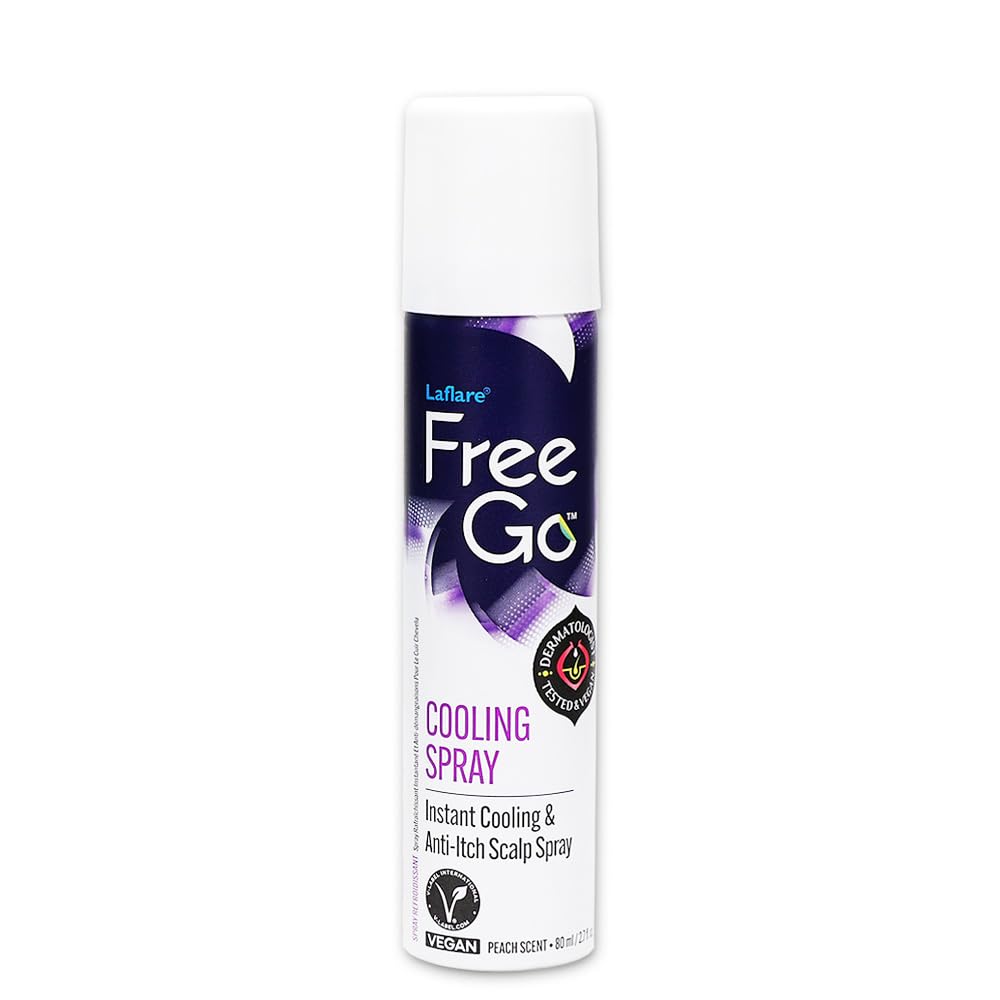 Laflare Cooling Spray for Braiding, Wig & Weaving – Instant Temperature Relief & Itch Comfort (80 ml)