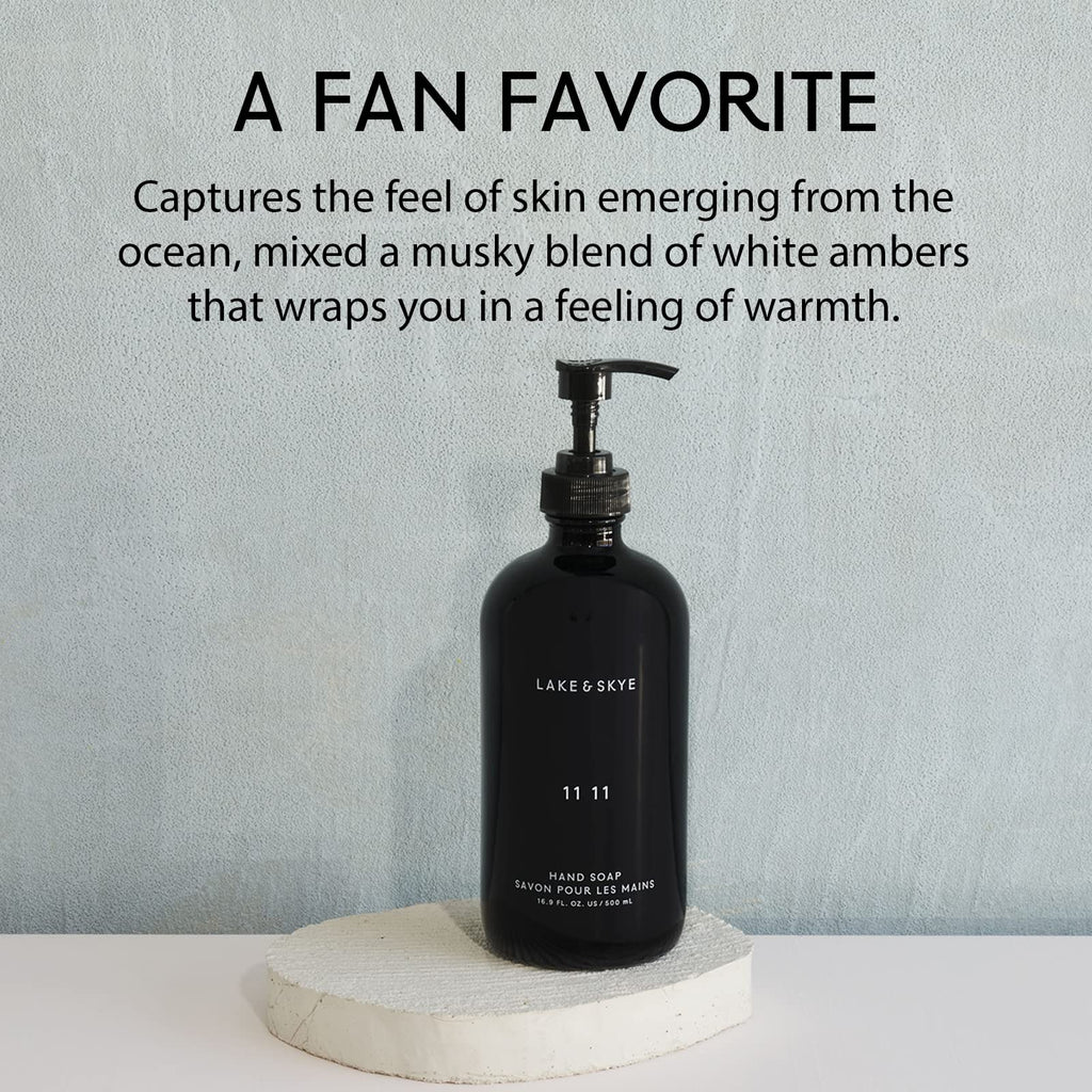 Lake & Skye 11 11 Hand Soap – Clean Skin Musk, Uplifting Scent (16.9 fl oz)