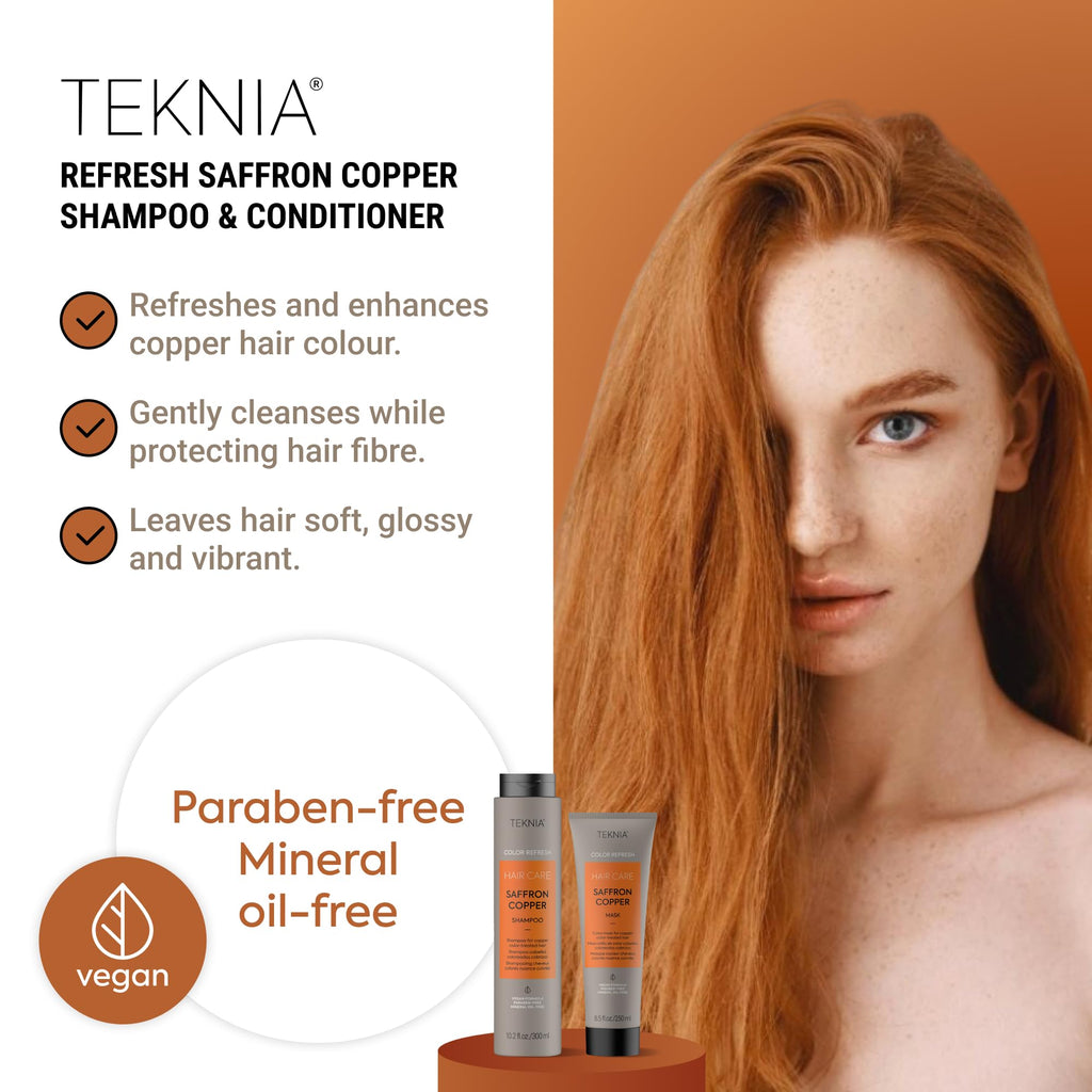 Lakmé Teknia Refresh Saffron Copper Shampoo & Treatment – Full-Size Duo