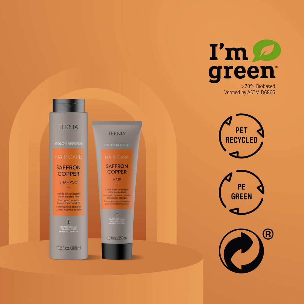 Lakmé Teknia Refresh Saffron Copper Shampoo & Treatment – Full-Size Duo
