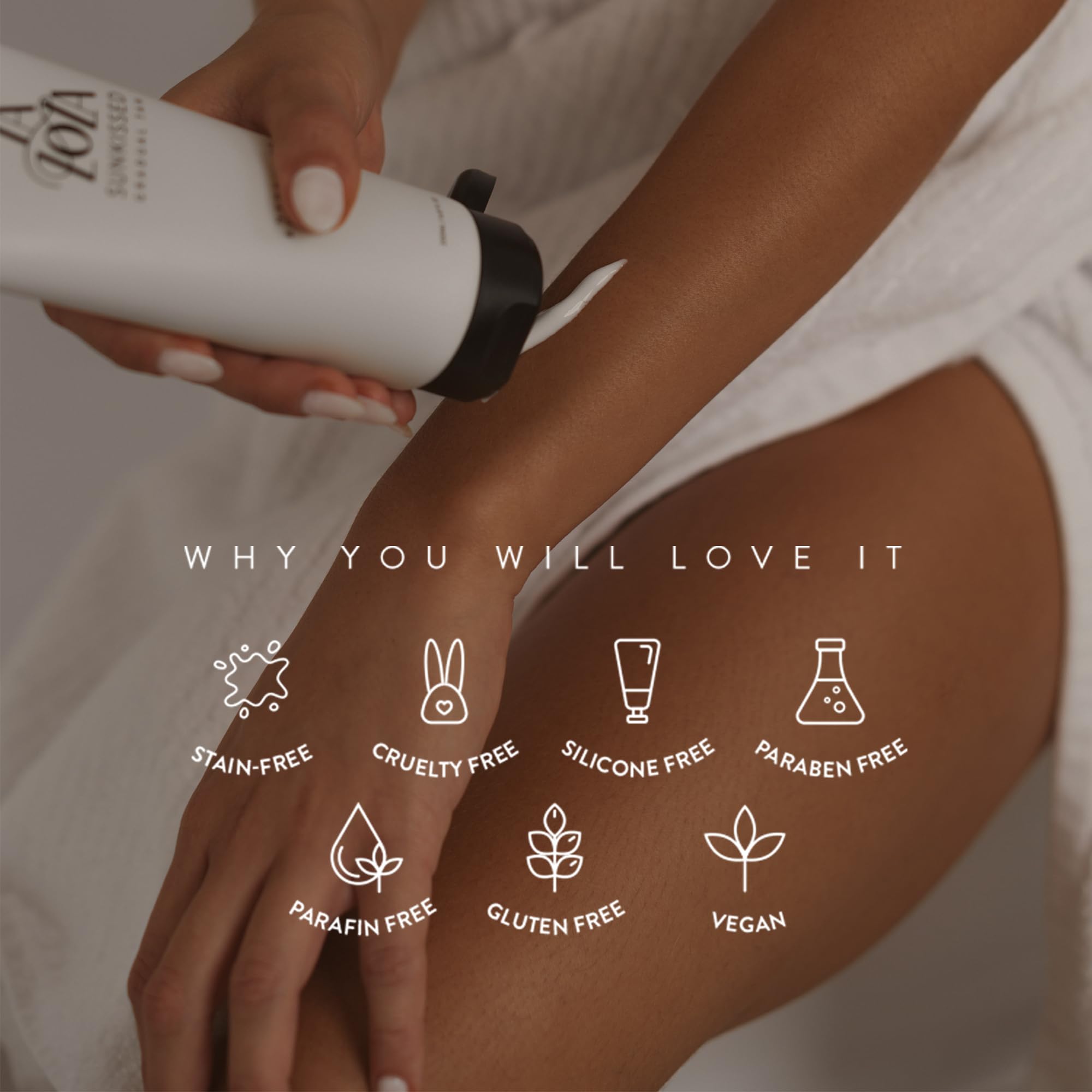 LALOLA Sunkissed Hydrating Self Tanning Lotion | Gluten Free, Vegan, Cruelty Free