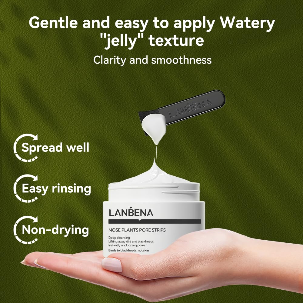 LANBENA Blackhead Mask & Nose Pore Strips — Purifying Peel-Off Mask (1.06 oz)