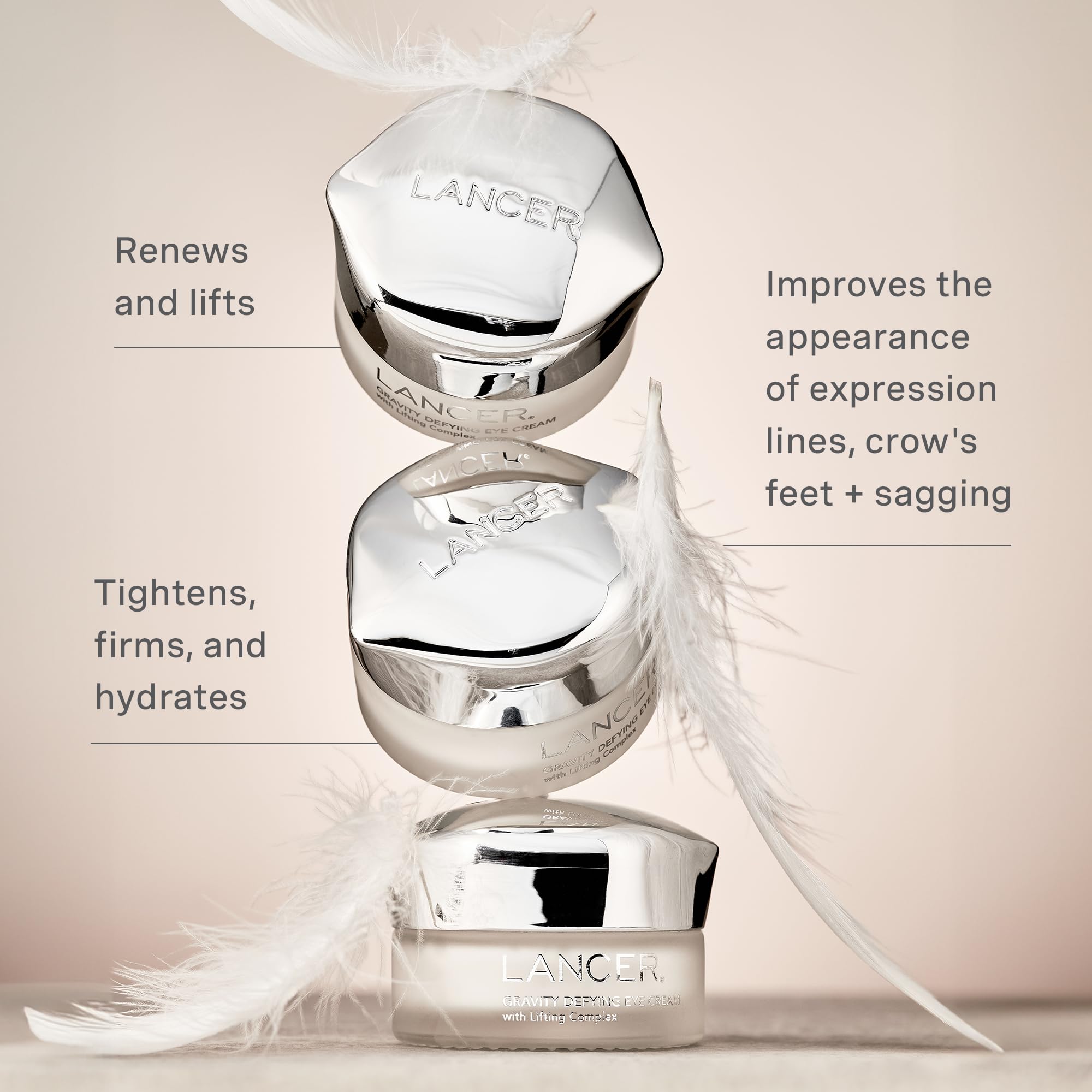 Lancer Gravity Defying Eye Cream – Lifting, Firming & Hydrating Under-Eye Treatment (0.5 Oz)