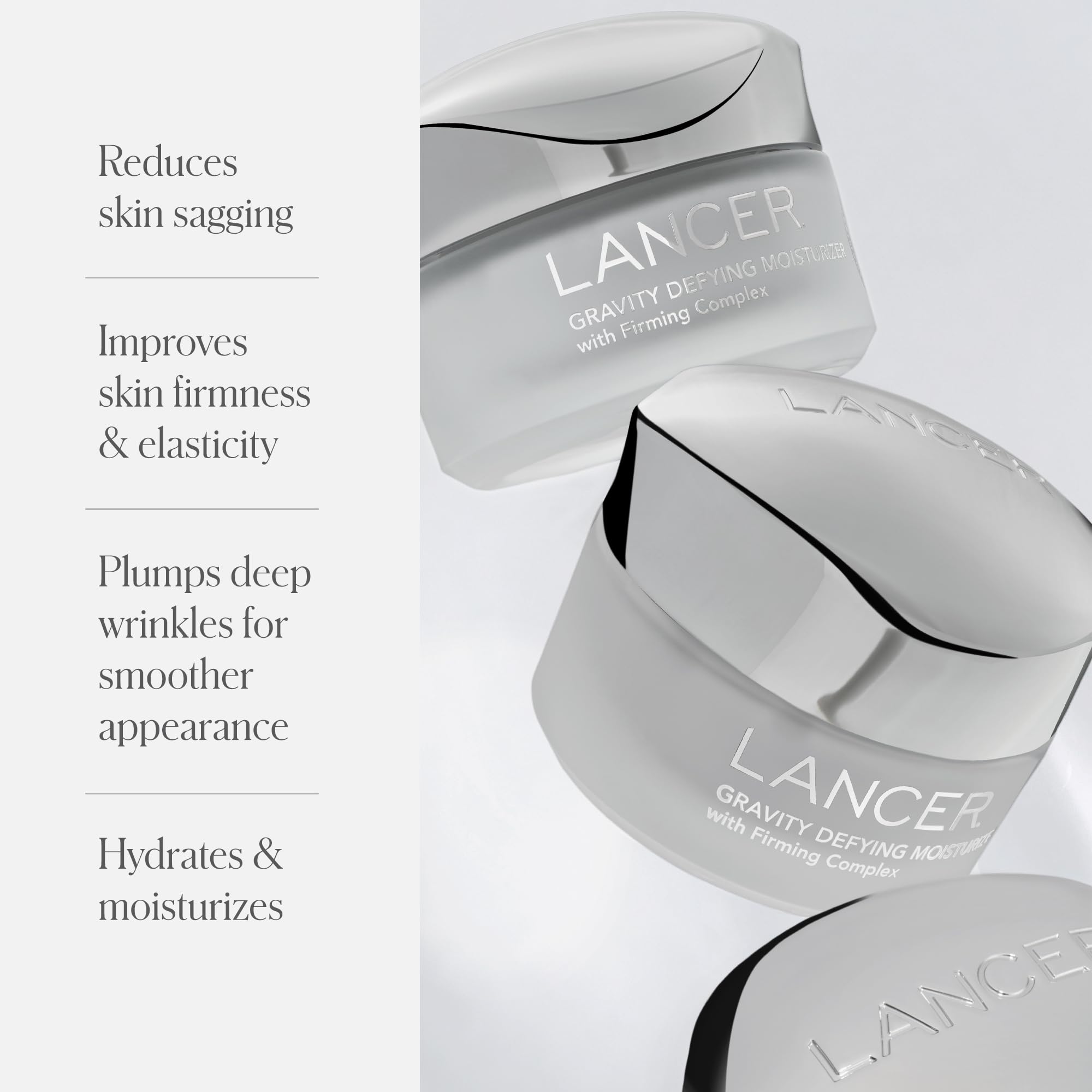 Lancer Gravity Defying Moisturizer with Firming Technology – Hydration, Elasticity & Anti-Aging