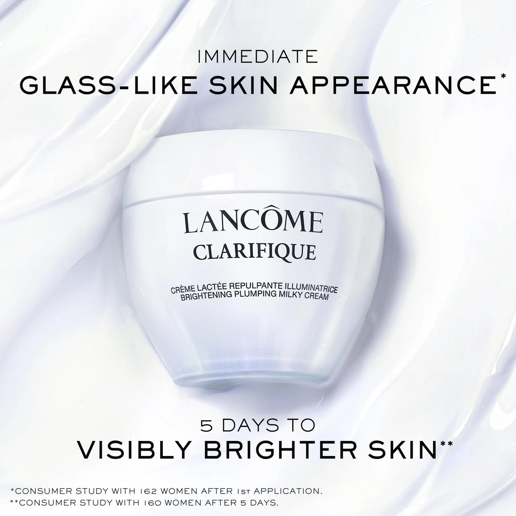 Lancôme Clarifique Milky Cream – Brightening & Hydrating Moisturizer for Oily/Combination Skin | Glass Skin Finish