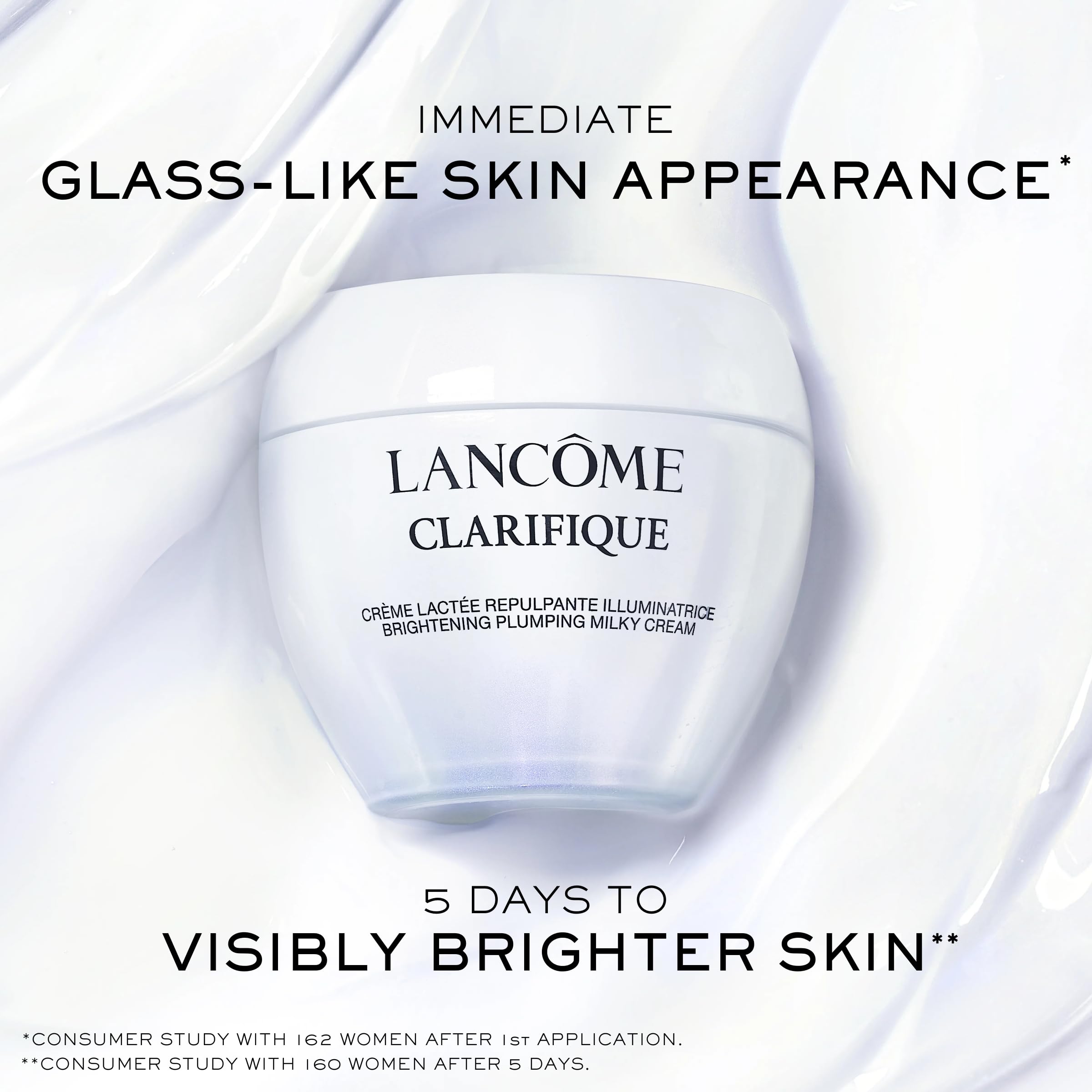 Lancôme Clarifique Milky Cream – Brightening & Hydrating Moisturizer for Oily/Combination Skin | Glass Skin Finish
