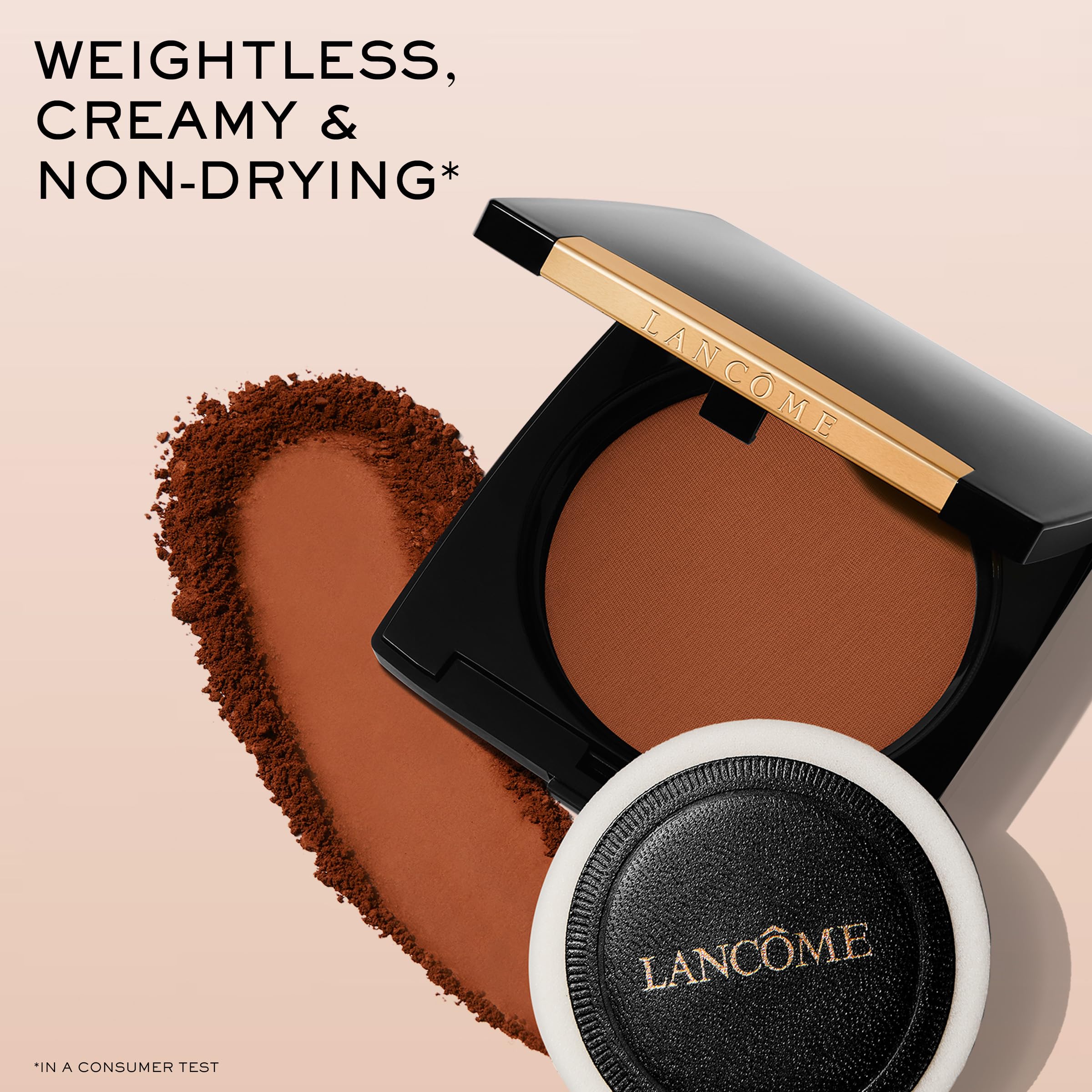 Lancôme Dual Finish Powder Foundation – Natural Matte, Sheer-to-Full Coverage, Longwear, Shine Control | 205 Neutrale II Warm