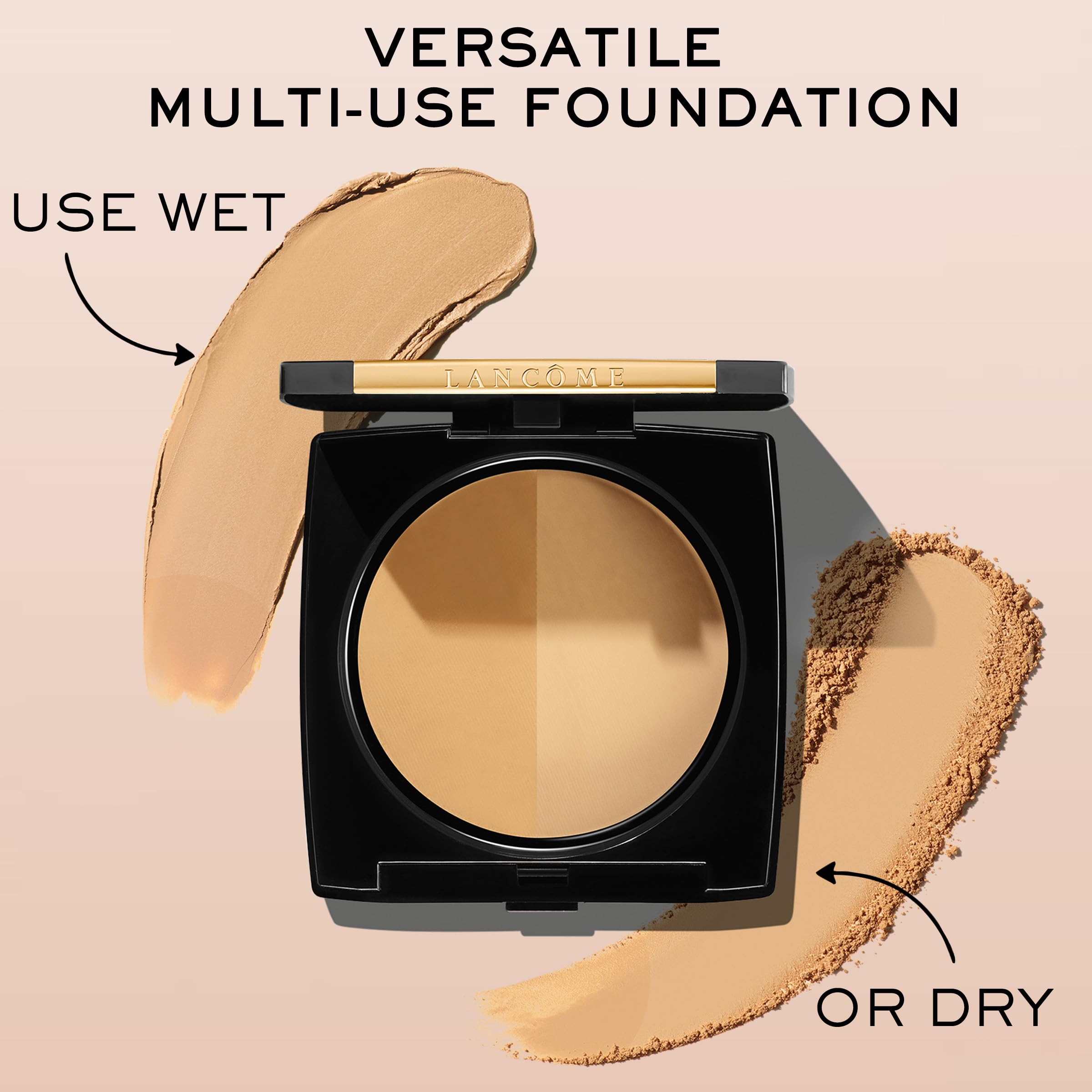 Lancôme Dual Finish Powder Foundation - Natural Matte, Longwear, Sheer-to-Full Coverage | Porcelain Delicate Cool