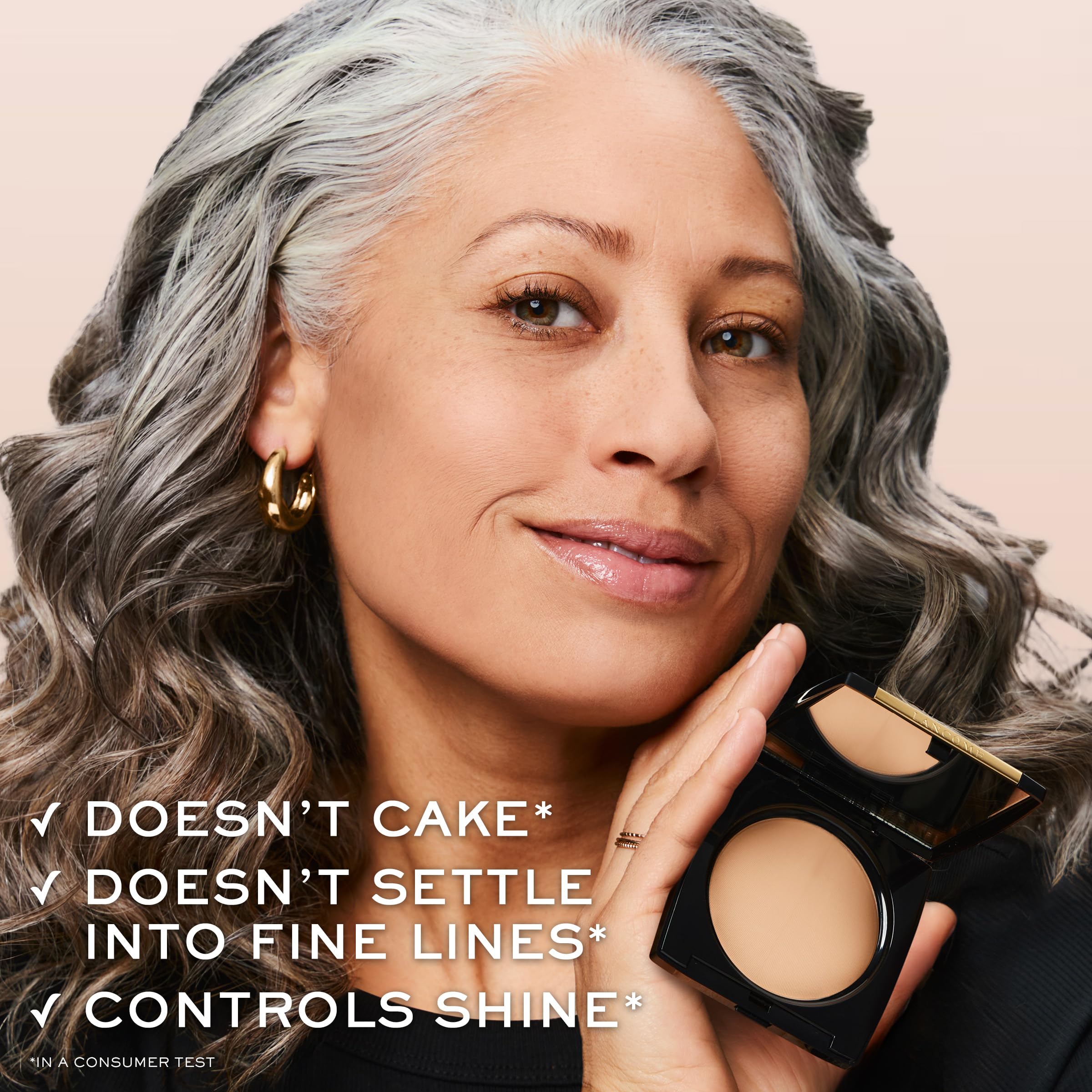 Lancôme Dual Finish Powder Foundation – Natural Matte Finish, Sheer-to-Full Coverage, Longwear (310 Bisque II Cool)