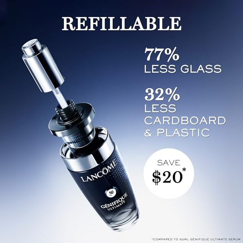 Lancôme Génifique Ultimate Recovery Serum Refillable — Anti-Aging, Hydration & Radiance, 1.69 fl oz