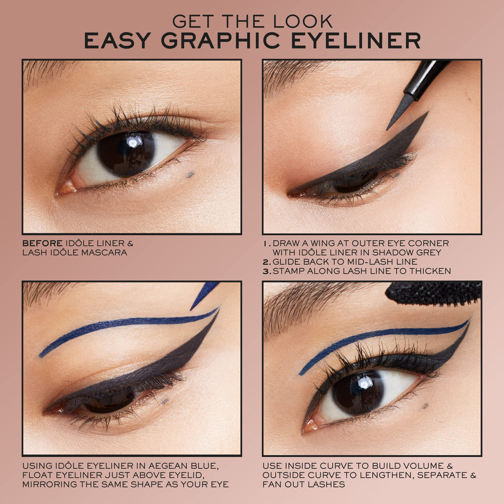 Lancôme Idôle Liner Waterproof Liquid Eyeliner – Ultra-Precise, Luminous Grey