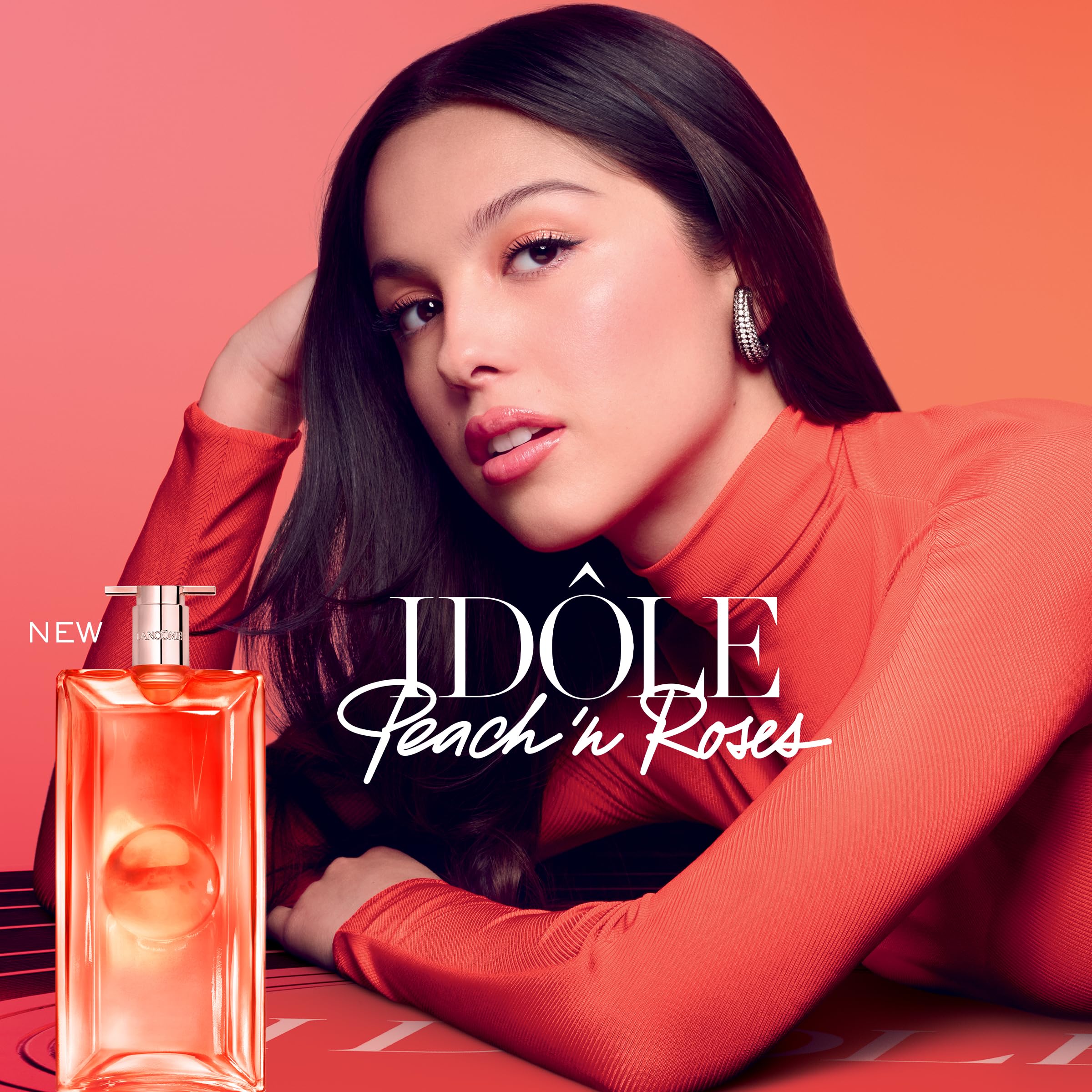 Lancôme Idôle Peach ’N Roses Eau de Parfum, 0.34 fl oz – Juicy Peach, Red Berries & Velvety Rose