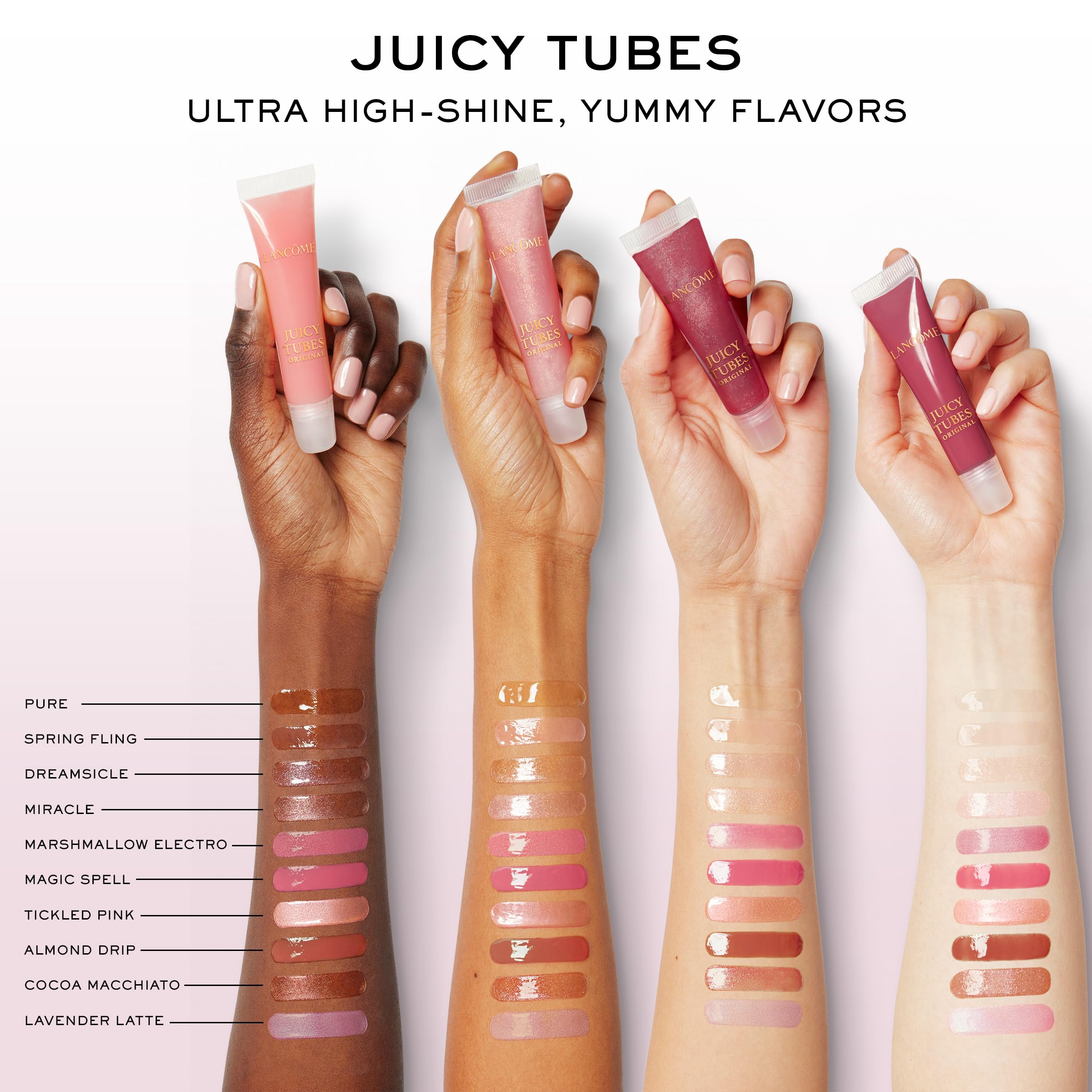 Lancôme Juicy Tubes Lip Gloss – Ultra-Shiny, Hydrating Shine (Almond Drip #16)