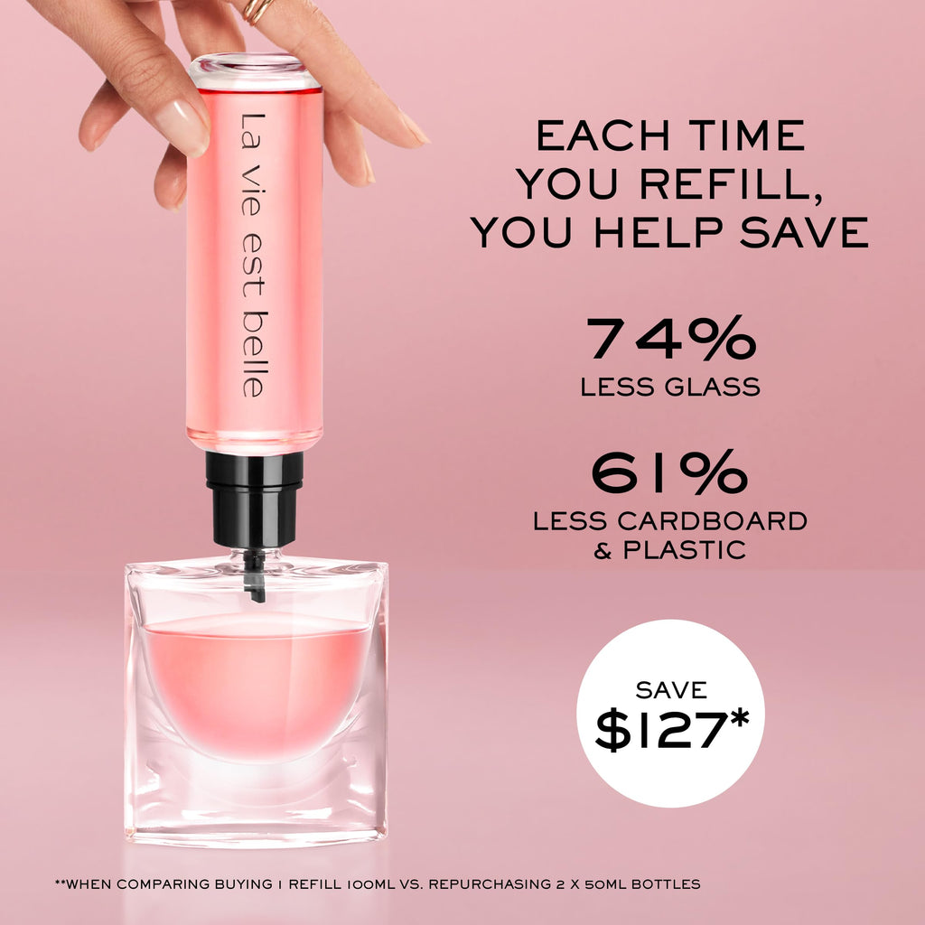 Lancôme La Vie Est Belle Eau de Parfum – Long-Lasting Floral Gourmand with Iris, Patchouli & Vanilla, 1 Fl Oz