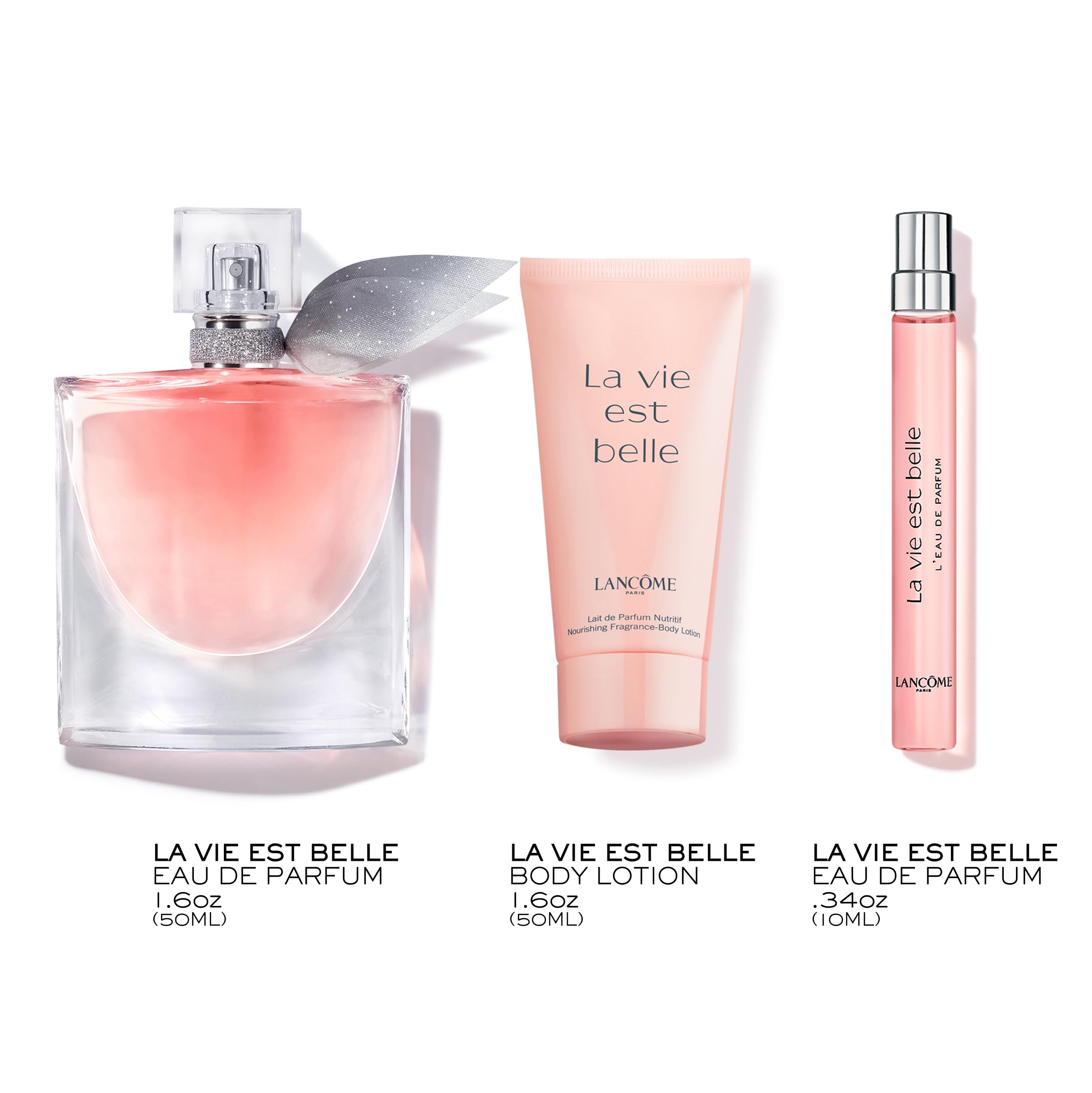 Lancôme La Vie Est Belle Gift Set – Limited Edition: Full-Size Refillable EDP + Purse Spray + Body Lotion