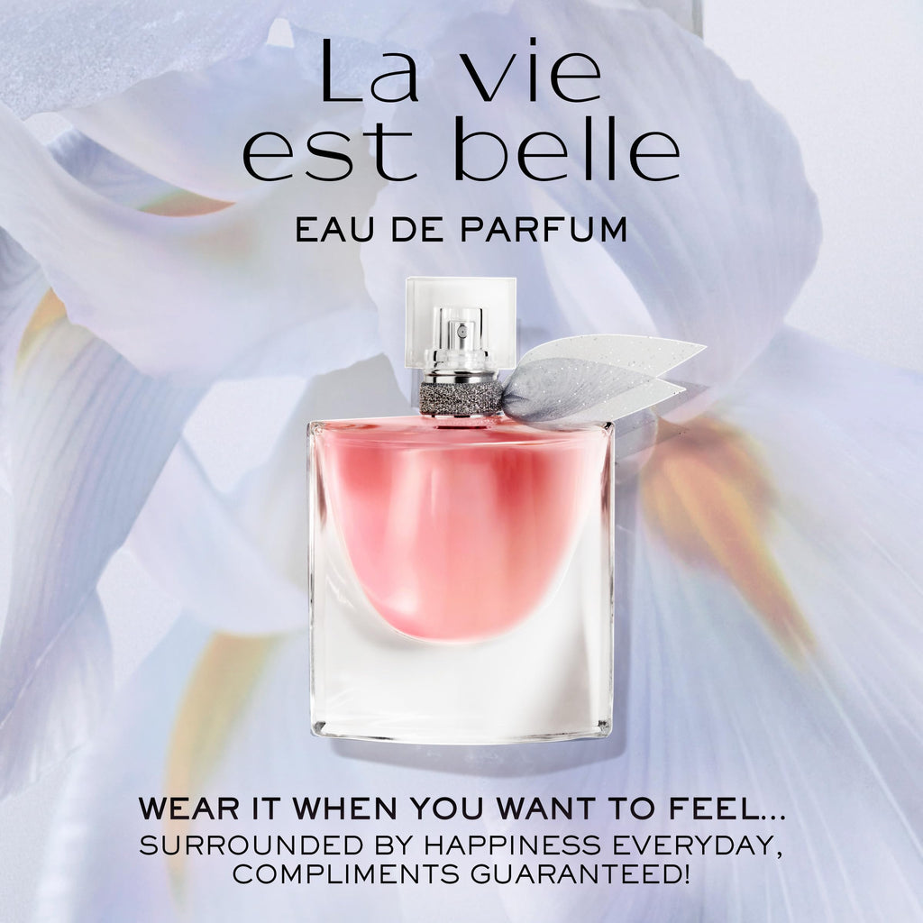 Lancôme La Vie Est Belle Eau de Parfum – Long-Lasting Floral Gourmand with Iris, Patchouli & Vanilla, 1 Fl Oz