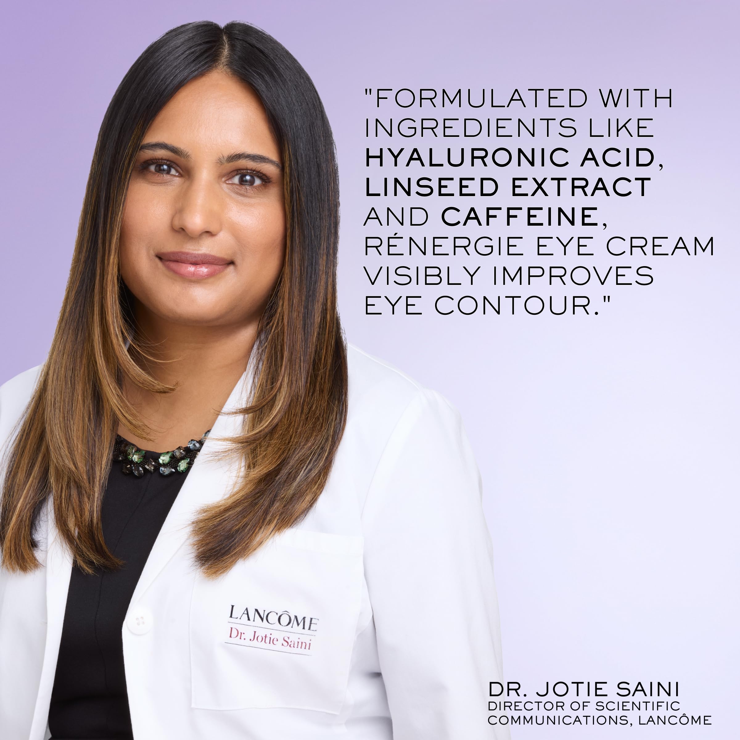 Lancôme Rénergie Lift Multi-Action Eye Cream | Hyaluronic Acid, Caffeine & Linseed Extract for Hydration, Brightening, and De-Puffing