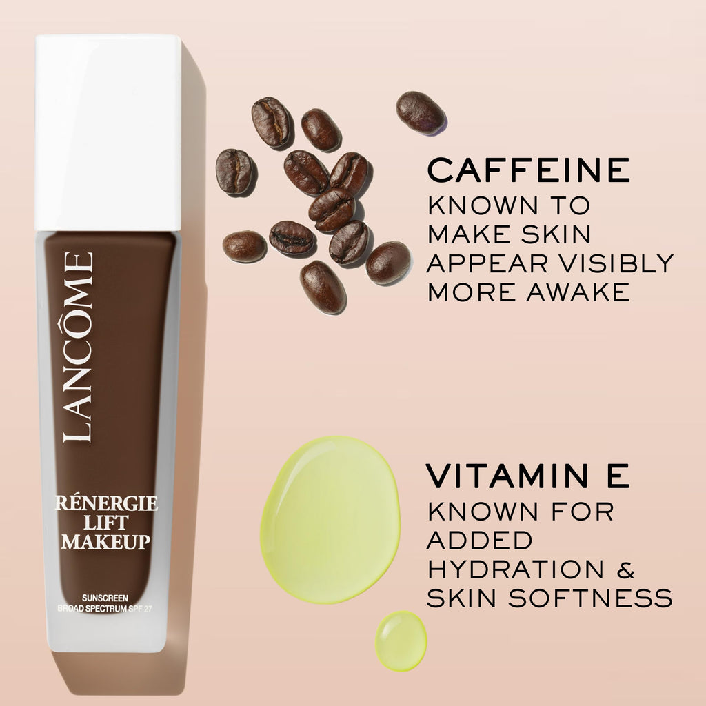 Lancôme Renergie Lift Foundation – Lightweight Hydration, SPF 27, 12H Wear (Medium–Full Coverage)