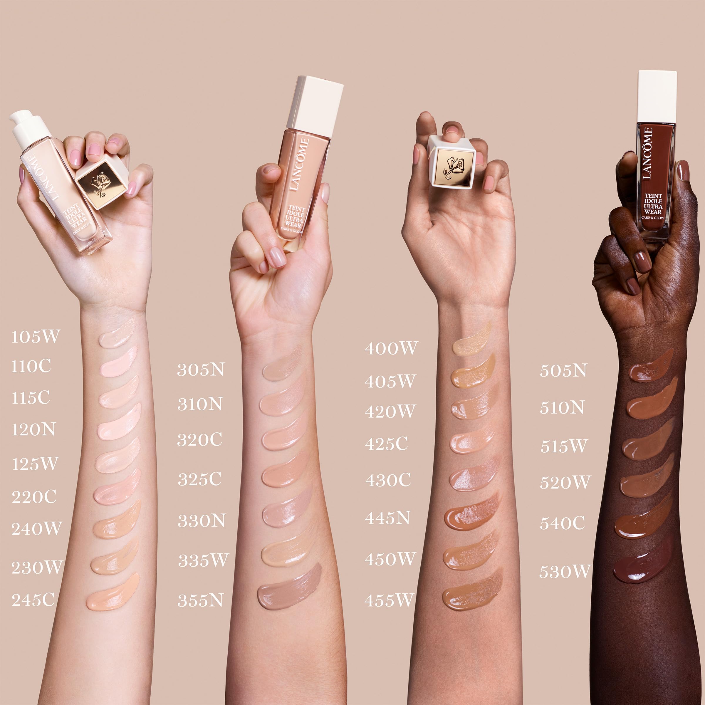 Lancôme Teint Idole Ultra Wear Care & Glow Foundation SPF 27 - 120N | Hydrating, Buildable Coverage