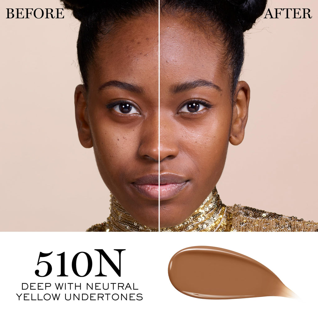 Lancôme Teint Idole Ultra Wear Care & Glow Foundation SPF 27 – Hydrating Medium Coverage, Glow Finish (510N)