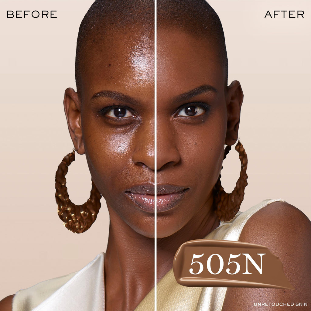 Lancôme Teint Idole Ultra Wear 505N Deep Skin – Longwear Matte Foundation, Hydrating, 24HR Coverage (1 oz)