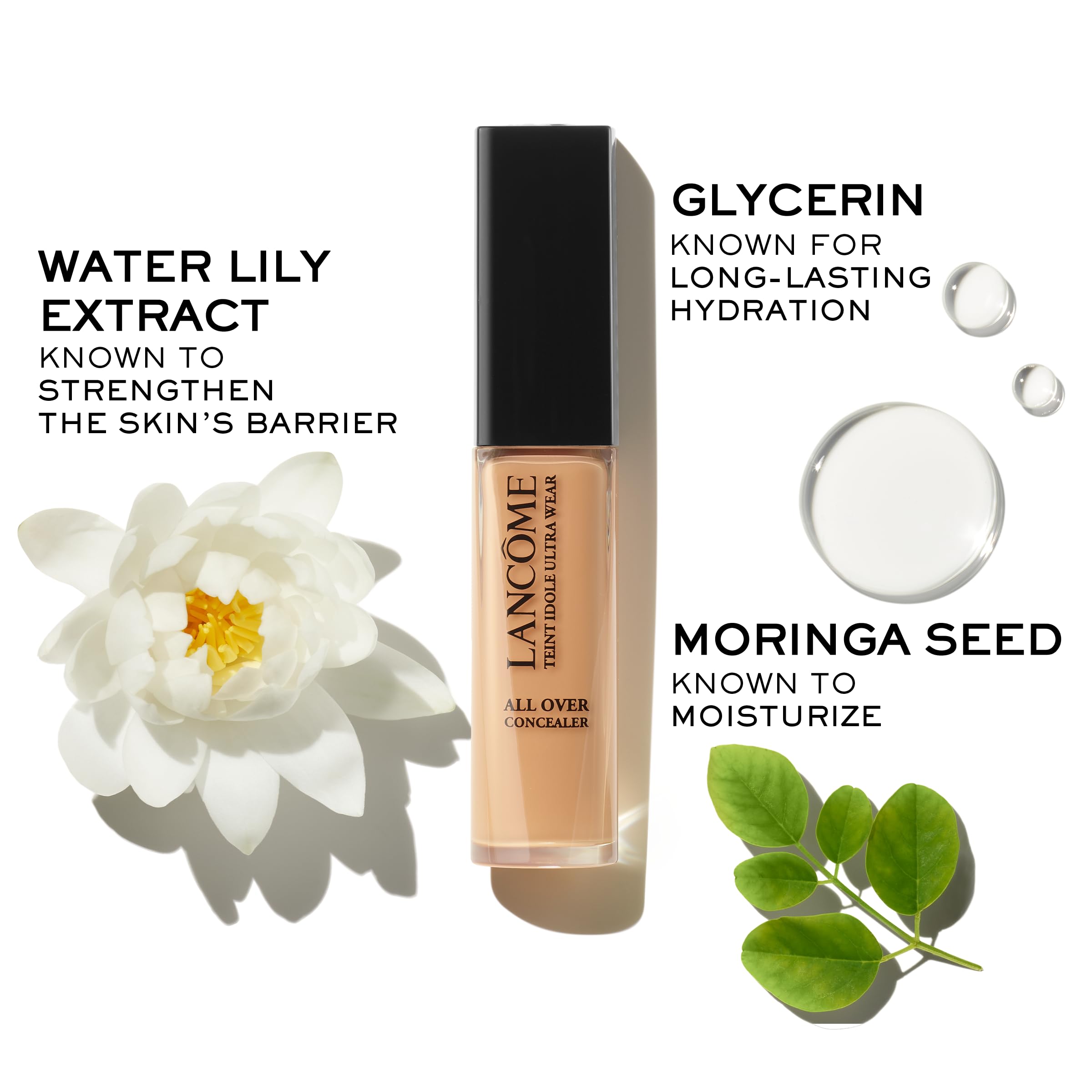 Lancôme Teint Idole Ultra Wear Full Coverage Concealer – Natural Matte Finish, 24H Wear, 415 Bisque Warm