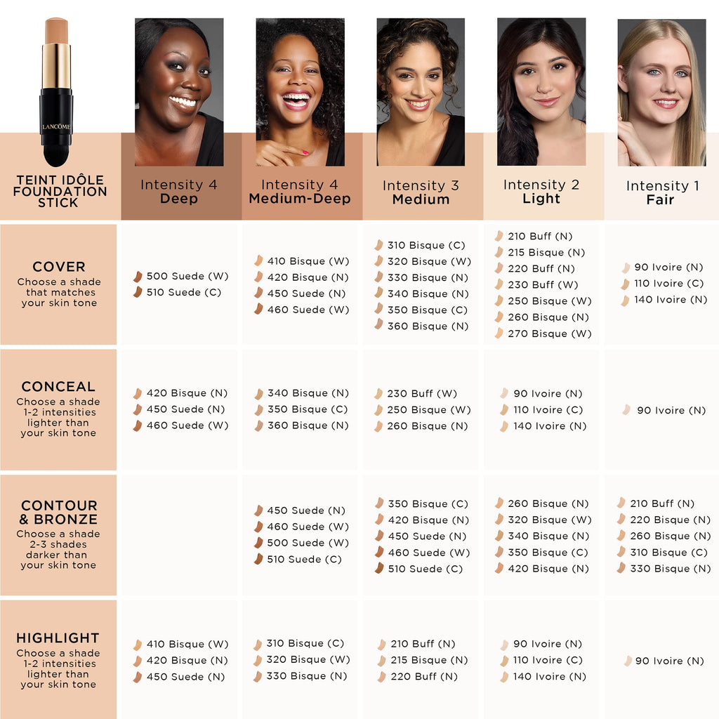 Lancôme Teint Idole Ultra Wear Foundation Stick – Full Coverage, 24H Wear, Buff Warm 230