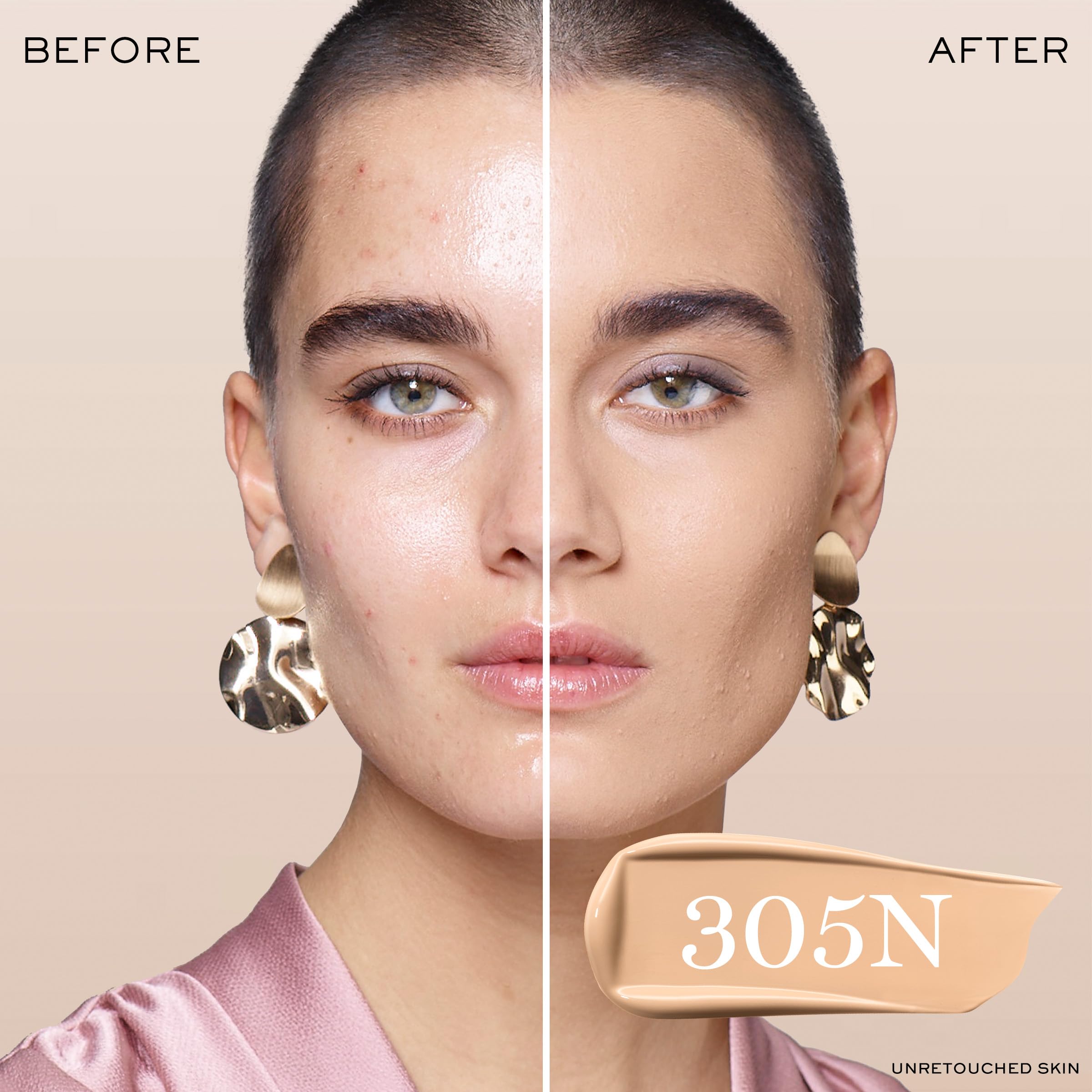 Lancôme Teint Idole Ultra Wear Natural Matte Foundation 305N – Longwear, Hydrating, Full Coverage