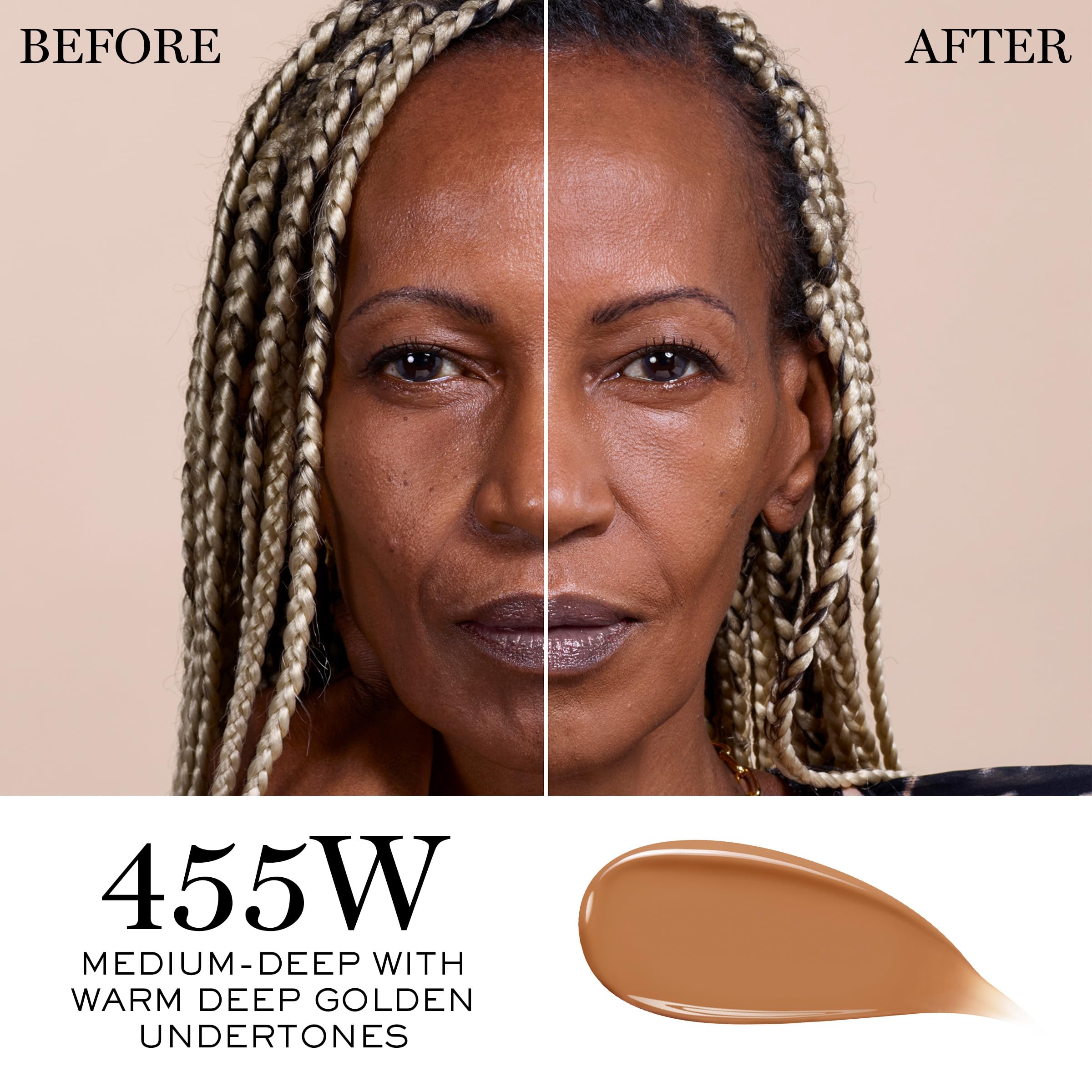 Lancôme Teint Idole Ultra Wear Foundation SPF 27 – Hydrating Glow, Medium Buildable Coverage (455W)