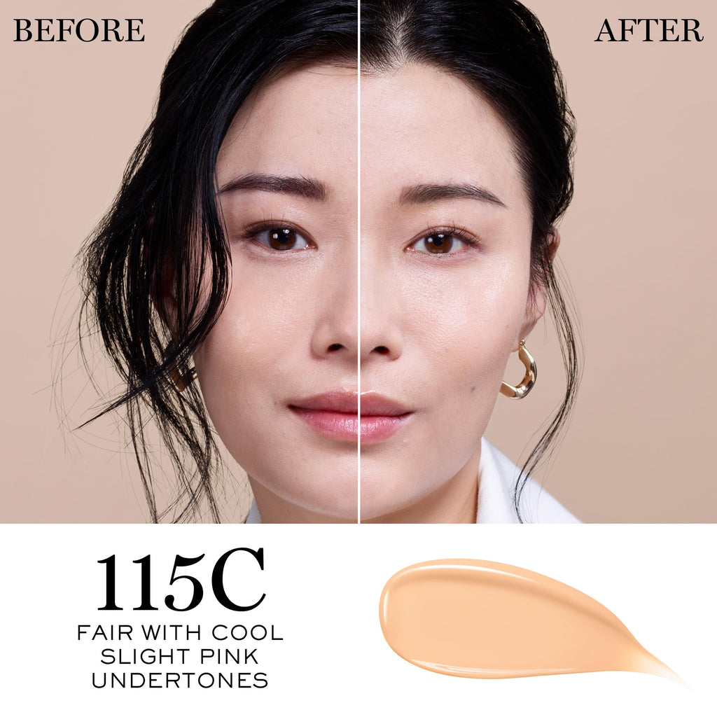 Lancôme Teint Idole Ultra Wear Care & Glow Foundation SPF 27 – Hydrating Medium Buildable Coverage, Glow Finish (115C)