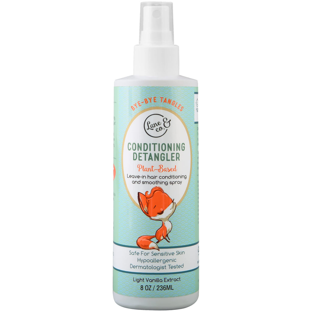 LANE & CO. Conditioning Detangler Spray for Kids & Babies – Leave-In Hair Conditioner, Plant-Based, 8 oz