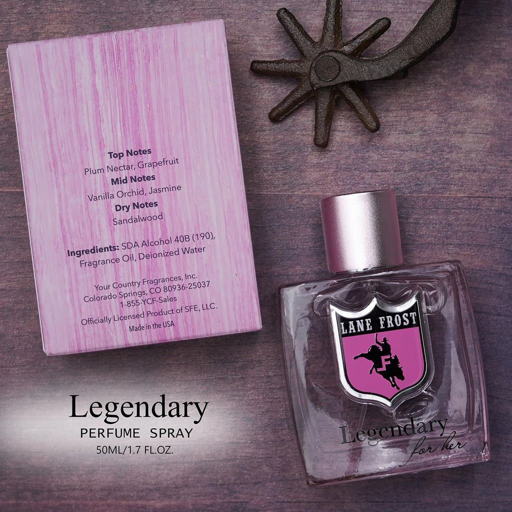 Lane Frost Legendary For Her Perfume – Western-Inspired Floral Scent with Plum, Vanilla & Amber