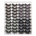 Lanflower 25mm Dramatic Volume Lashes – 20 Pairs, 4 Styles, Wholesale Bulk