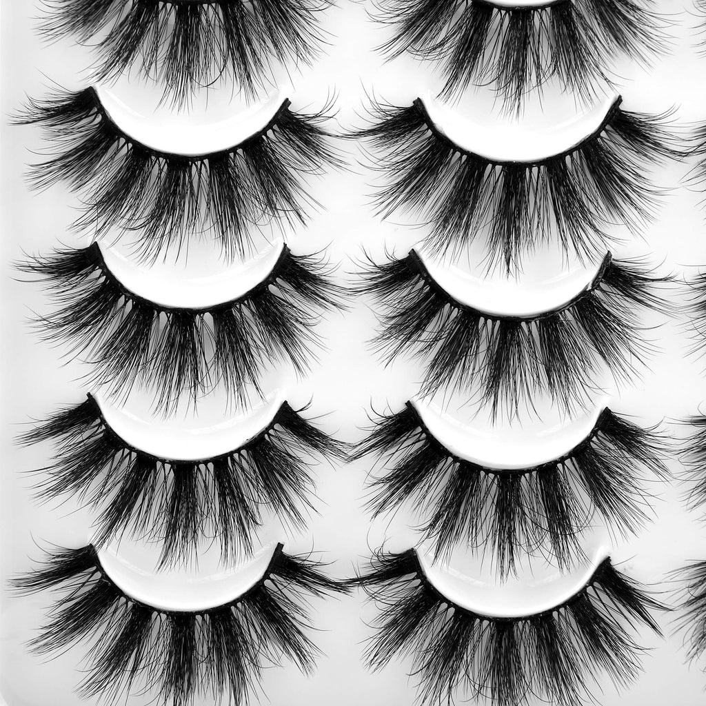LANFLOWER False Eyelashes 20 Pairs – 4 Styles Fluffy, Long, Dramatic