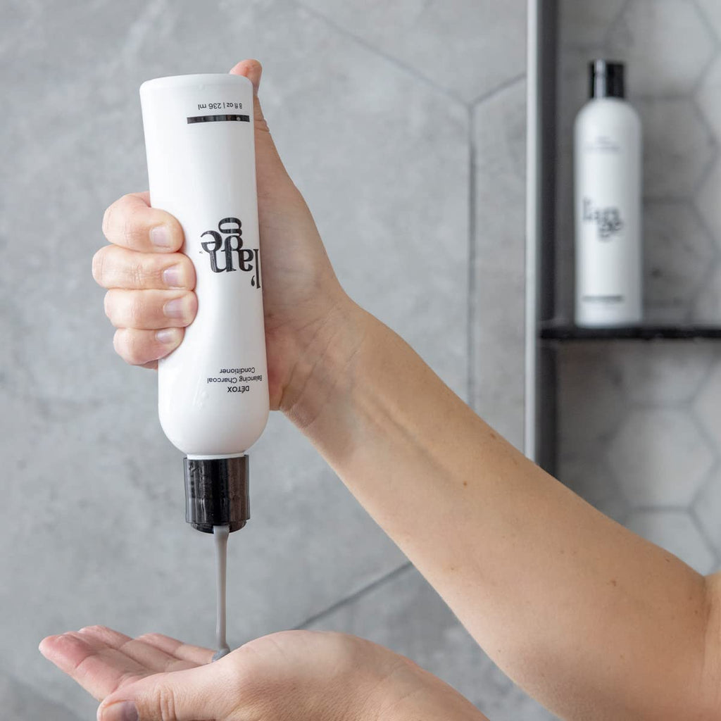 L'ANGE HAIR Detox Balancing Charcoal Conditioner | Soothe Scalp, Moisturize & Shine | Sulfate Free, Paraben Free