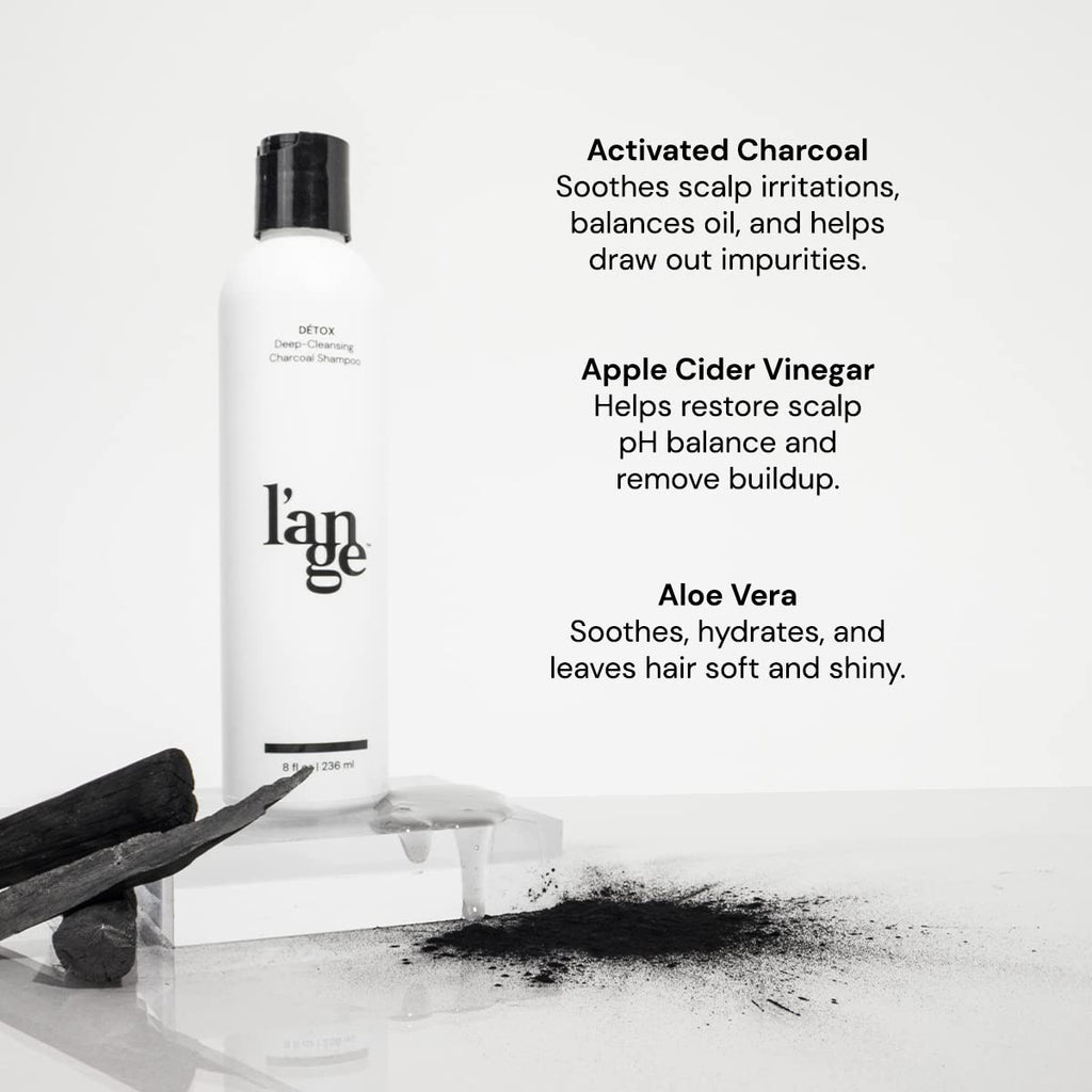 L'ANGE HAIR Detox Deep-Cleansing Charcoal Shampoo – Purify Scalp & Revitalize Hair