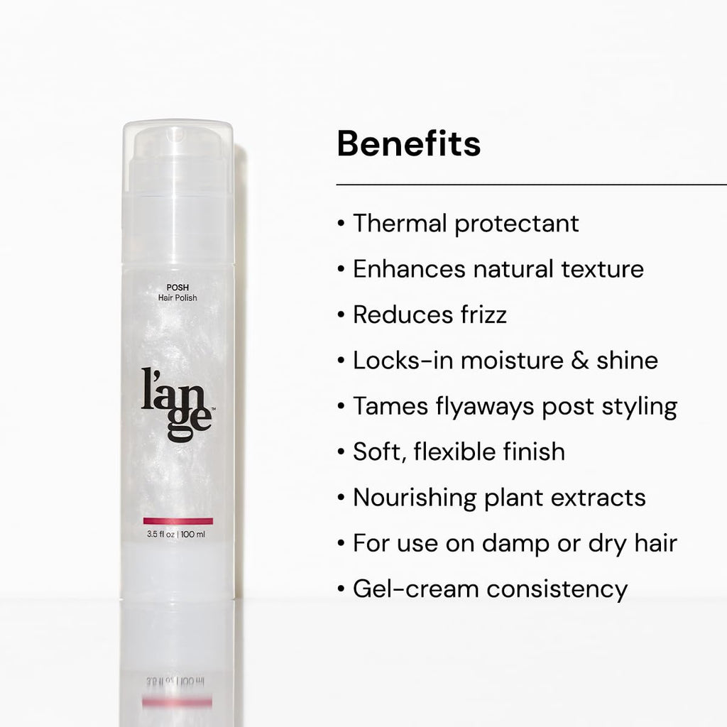 L'ANGE HAIR Posh Hair Polish – Condition, Shine, and Frizz Control | Paraben-Free Botanical Formula