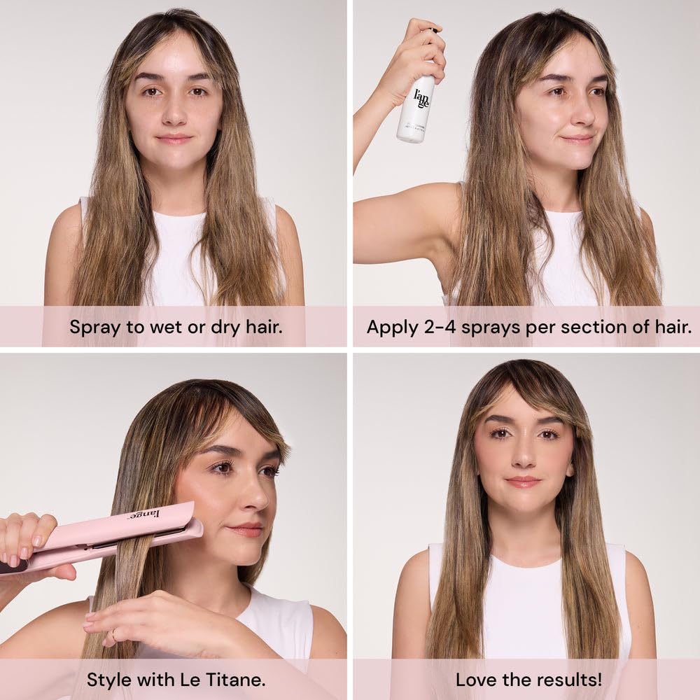 L'ANGE HAIR Thermal Agent - Heat Protectant Spray Up to 450°F | Lightweight Shine & Frizz Control