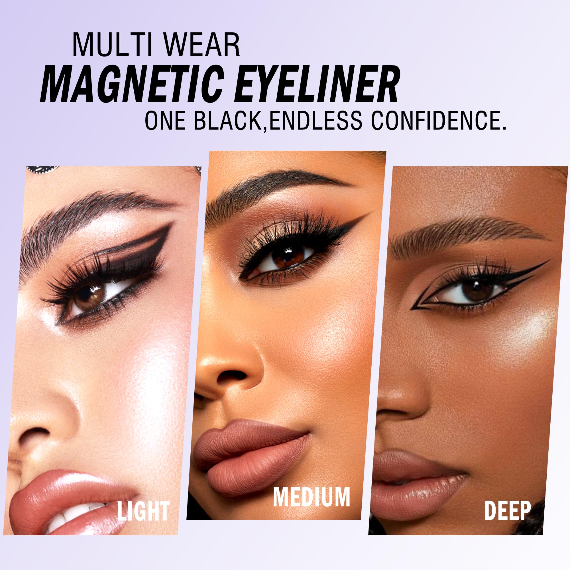 LANKIZ Magnetic Eyelash Glue & Liner – 3-Pack, Waterproof, Quick-Dry, Beginner Friendly