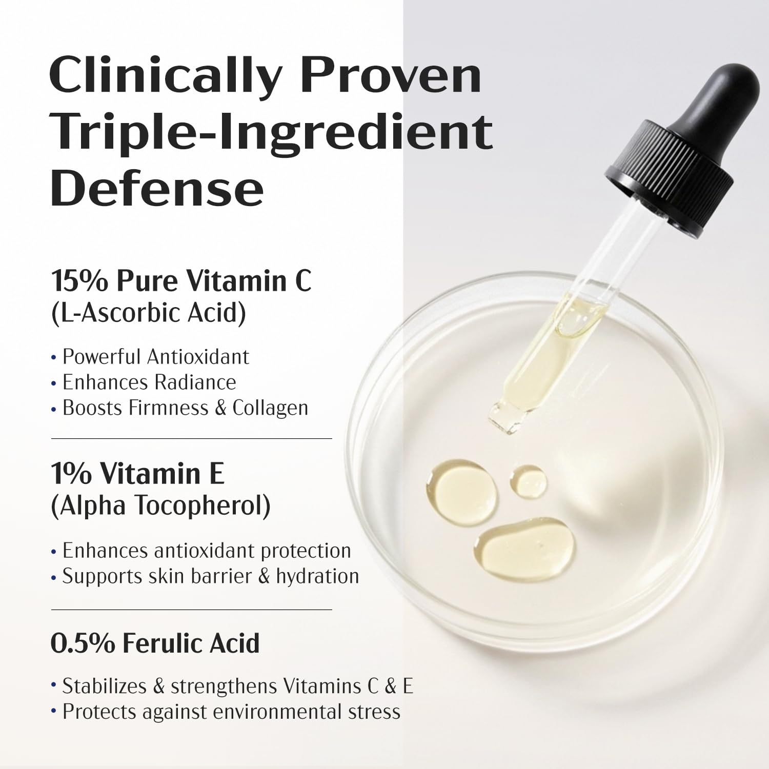 Lanmeri Ceuticals Vitamin C Serum 15% + E 1% + Ferulic 0.5% — Pack of 2 (1 oz each)