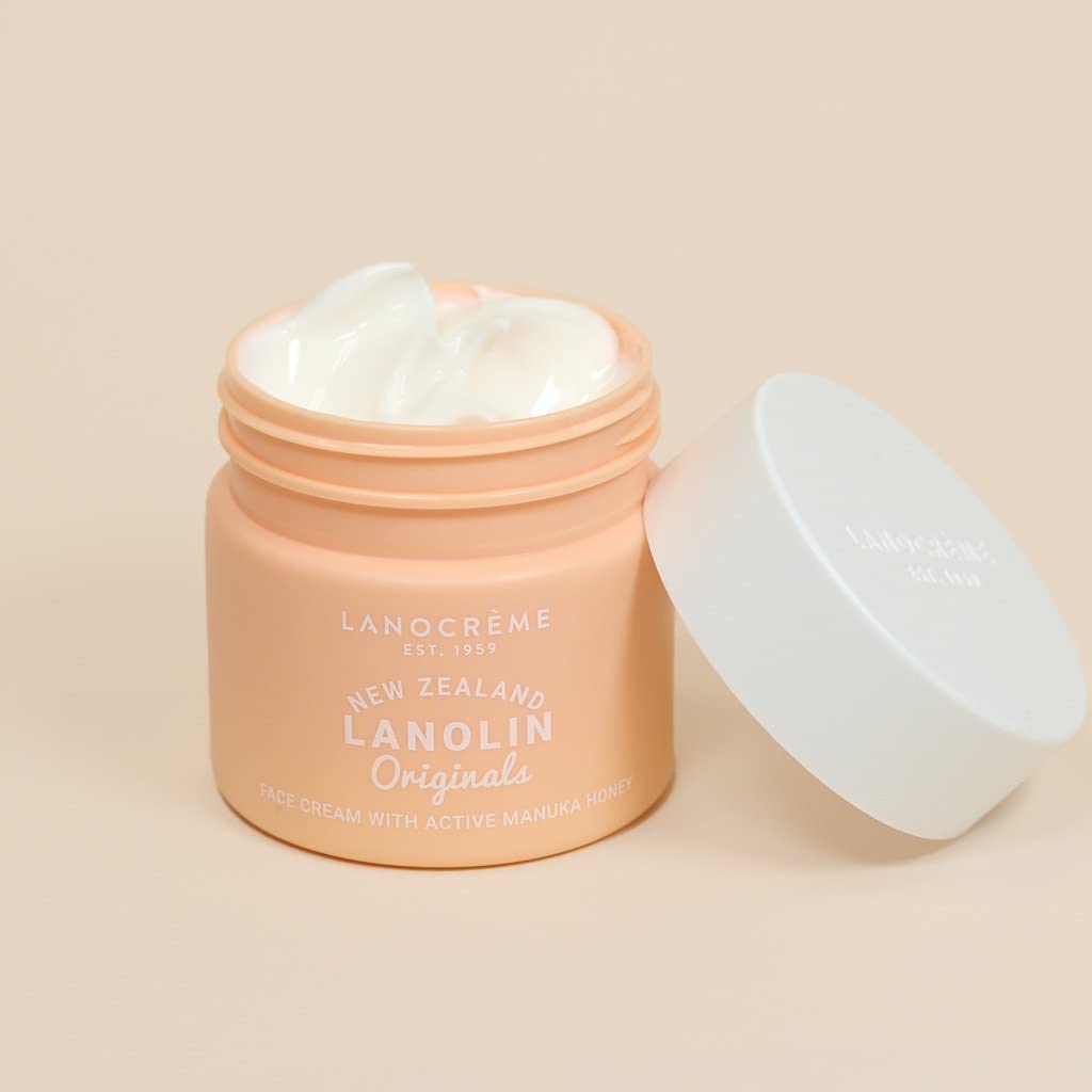 Lanocreme Lanolin Face Cream with Active Manuka Honey 100g - 3 Pack