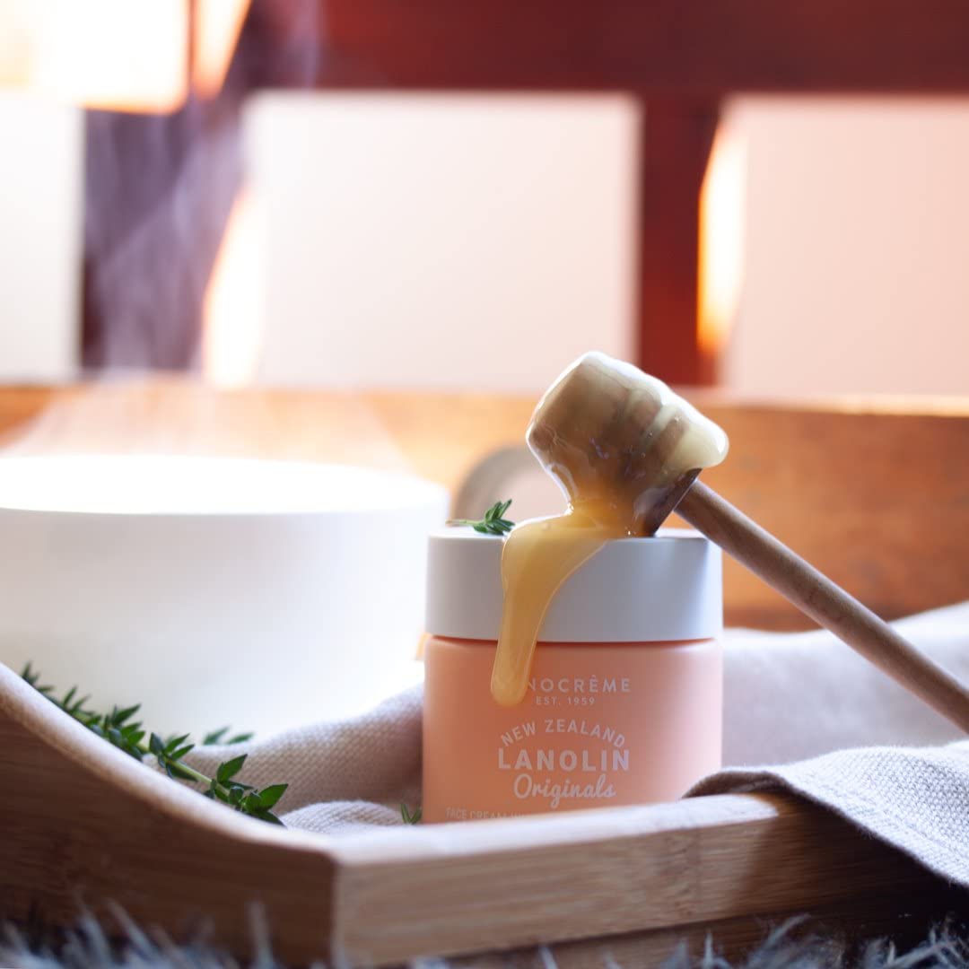 Lanocreme Lanolin Face Cream with Active Manuka Honey 100g - 3 Pack