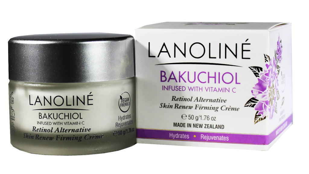 Lanoline Bakuchiol + Vitamin C Skin Renew Firming Cream – Vegan Retinol Alternative 1.76oz