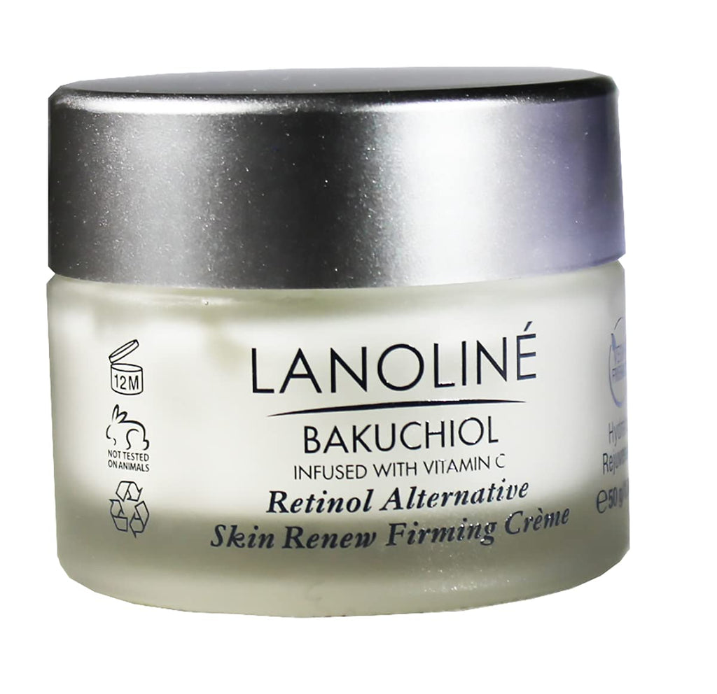 Lanoline Bakuchiol + Vitamin C Skin Renew Firming Cream – Vegan Retinol Alternative 1.76oz