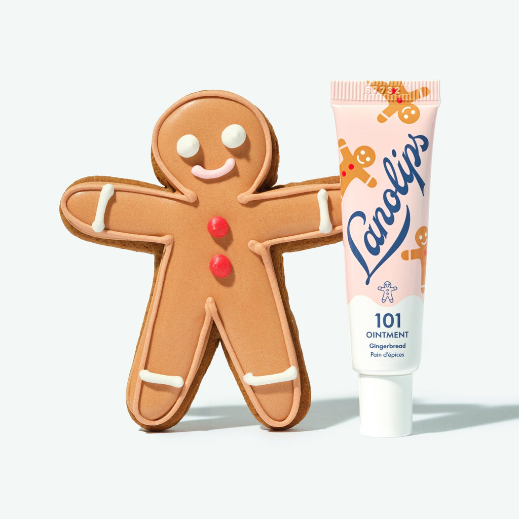Lanolips 101 Ointment Gingerbread Lip Balm – 0.35 oz, Hydrating Multi-Purpose Lanolin Balm