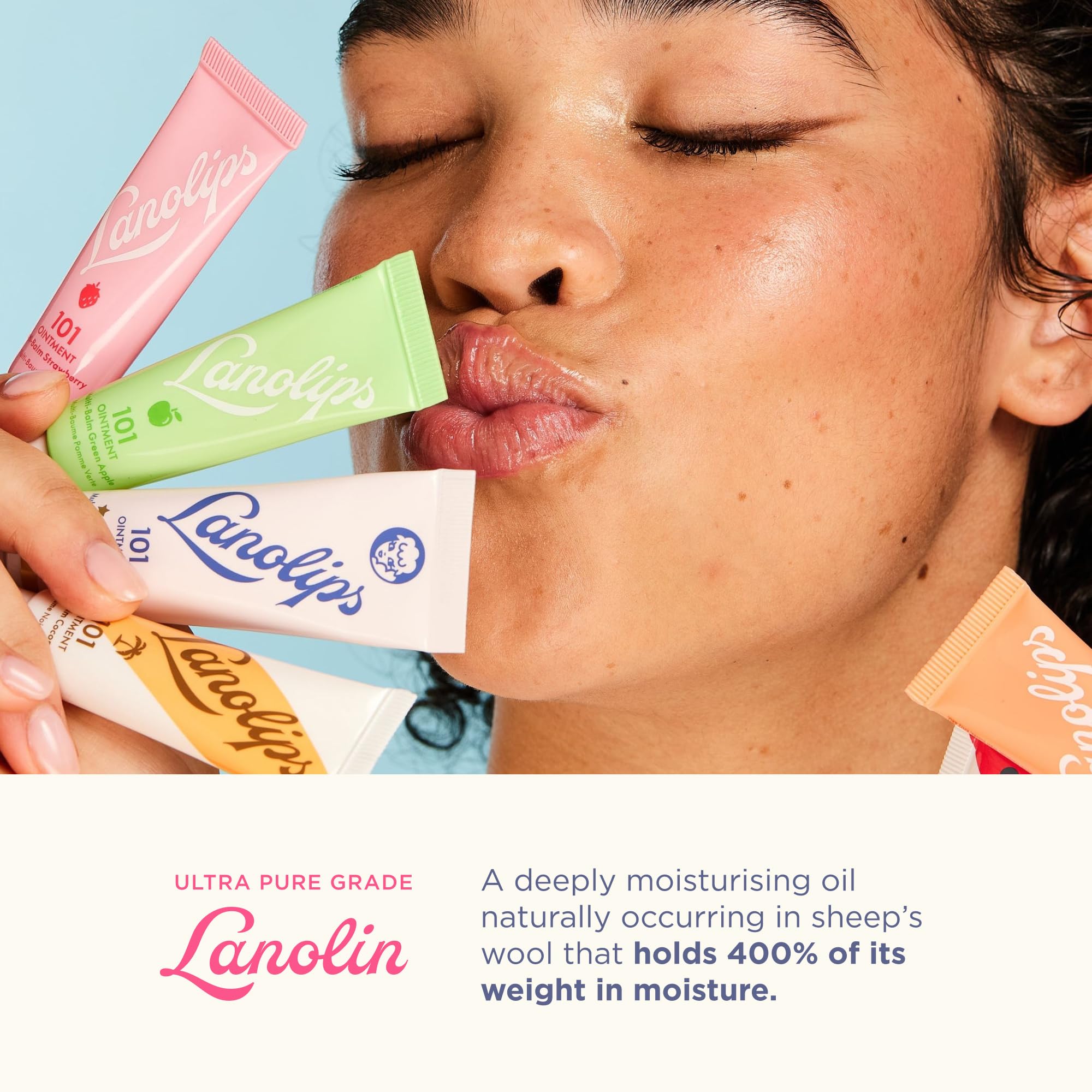 Lanolips 101 Ointment Strawberry Lip Balm 0.52 oz – Hydration for Lips & More
