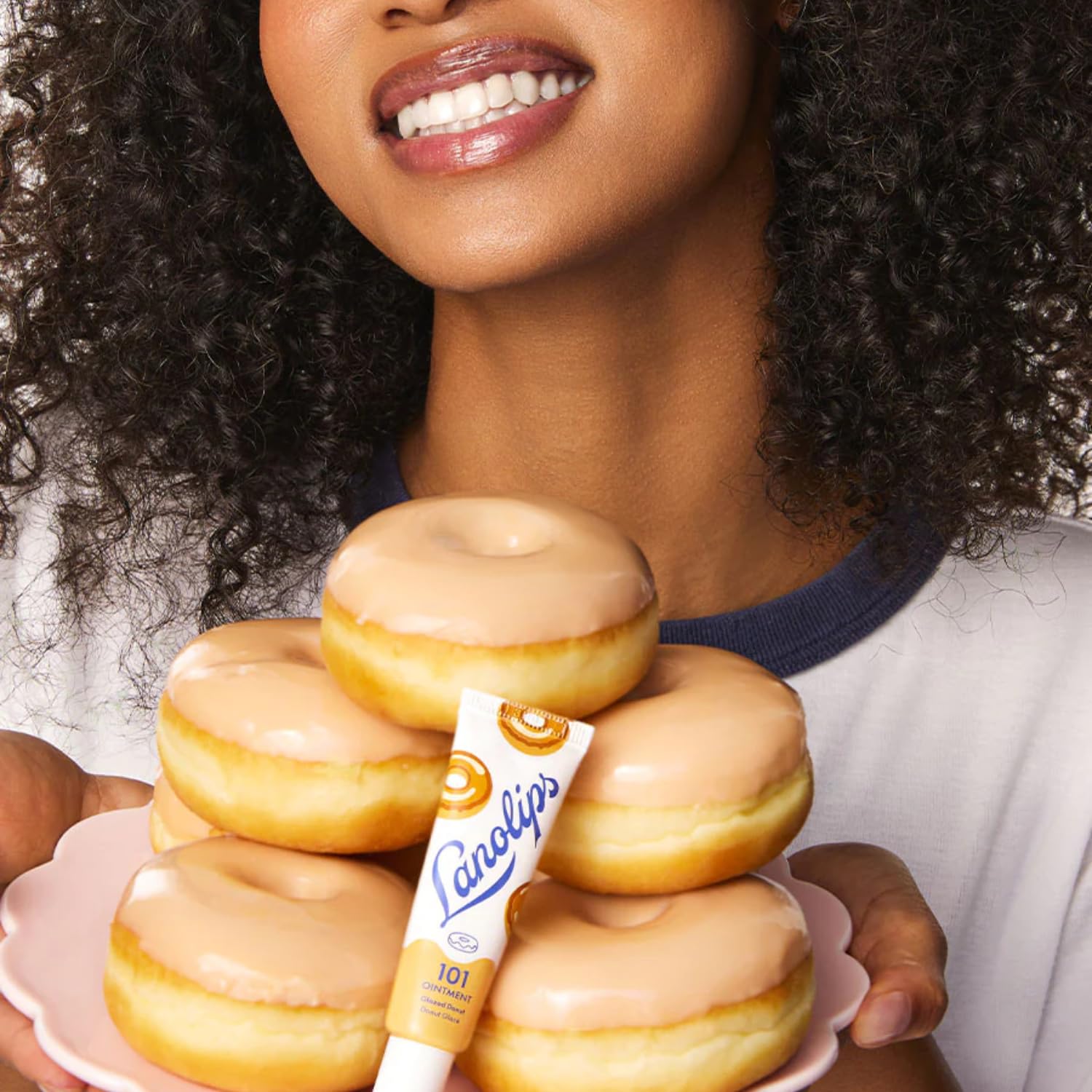 Lanolips 101 Ointment – Glazed Donut Lip Balm for Hydration & Multipurpose Care (0.52 oz)