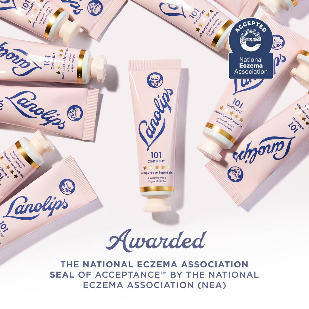 Lanolips 101 Ointment Multi-Balm Duo, Original Superbalm – Pure Lanolin Lip & Skin Care (2-Pack, 0.52 oz each)