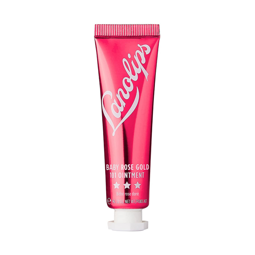 Lanolips Baby Rose Gold 101 Ointment – Tinted Lip & Cheek Balm with Dewy Rose Tint (9g) | Clean, Cruelty-Free