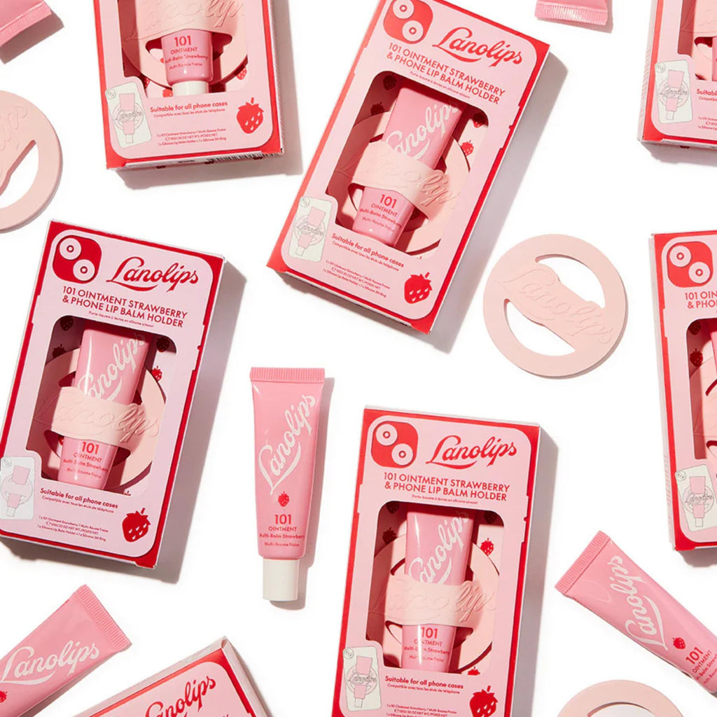 Lanolips 101 Ointment Strawberry Lip Balm with Vitamin E & Aussie Lanolin | 0.35 oz